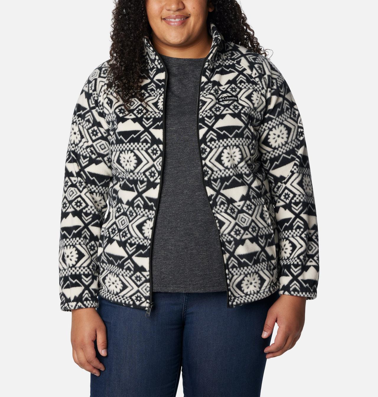 Women's Benton Springs™ Printed Full Zip Fleece Jacket - Plus Size 7