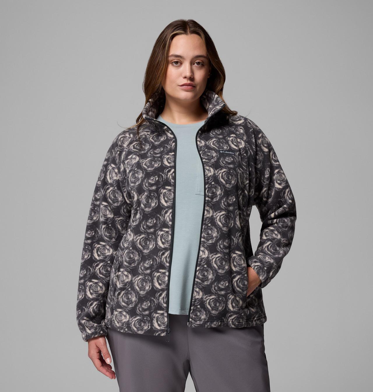Women's Benton Springs™ Printed Full Zip Fleece Jacket - Plus Size 5