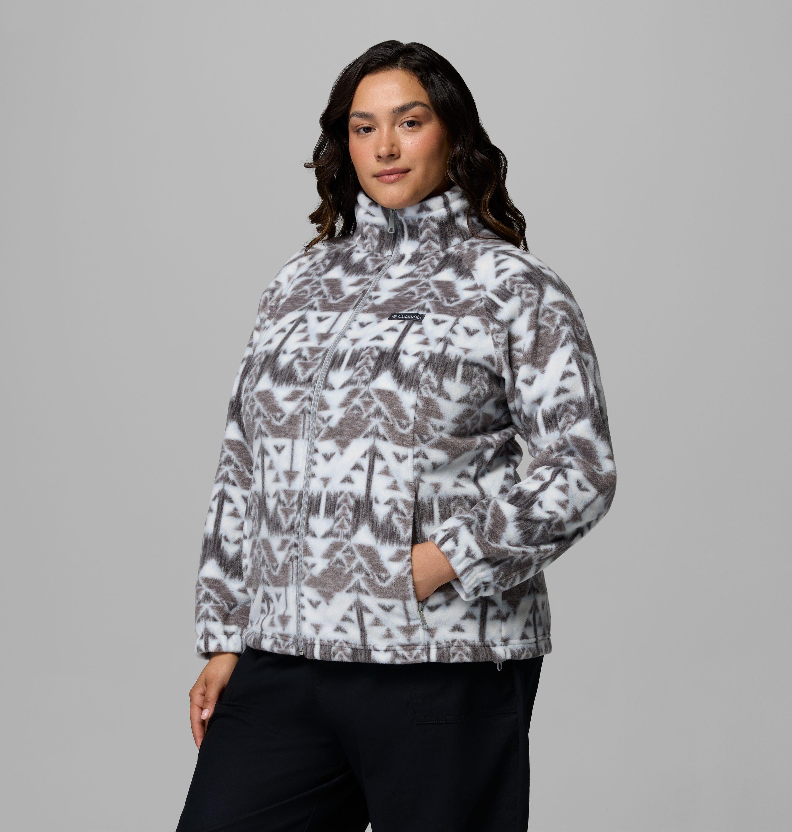 Women's Benton Springs Printed Full Zip Fleece Jacket - Plus Size | 031 | 3X 4