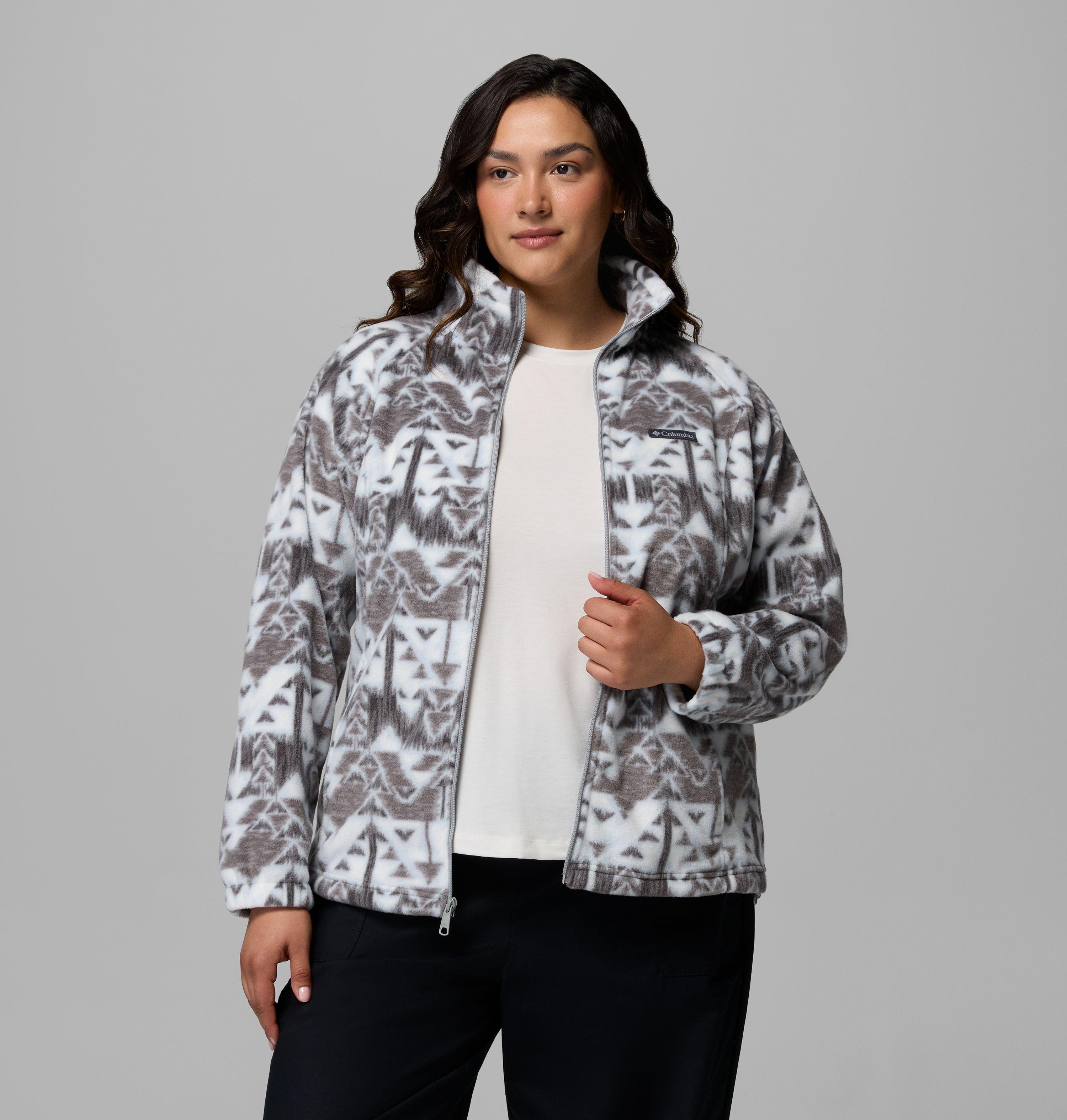 Women's Benton Springs Printed Full Zip Fleece Jacket - Plus Size | 031 | 3X 5