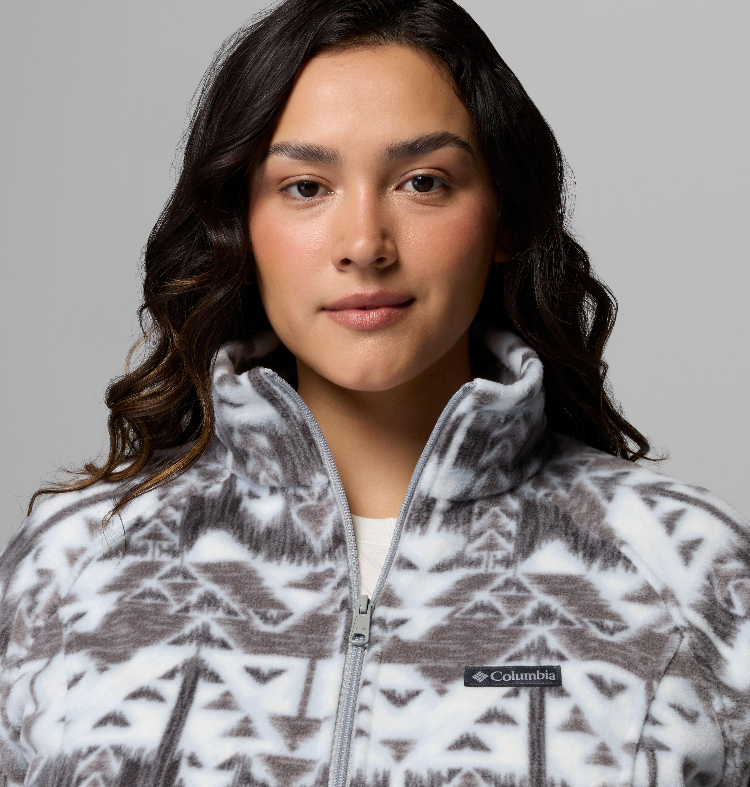 Women's Benton Springs Printed Full Zip Fleece Jacket - Plus Size | 031 | 3X 6