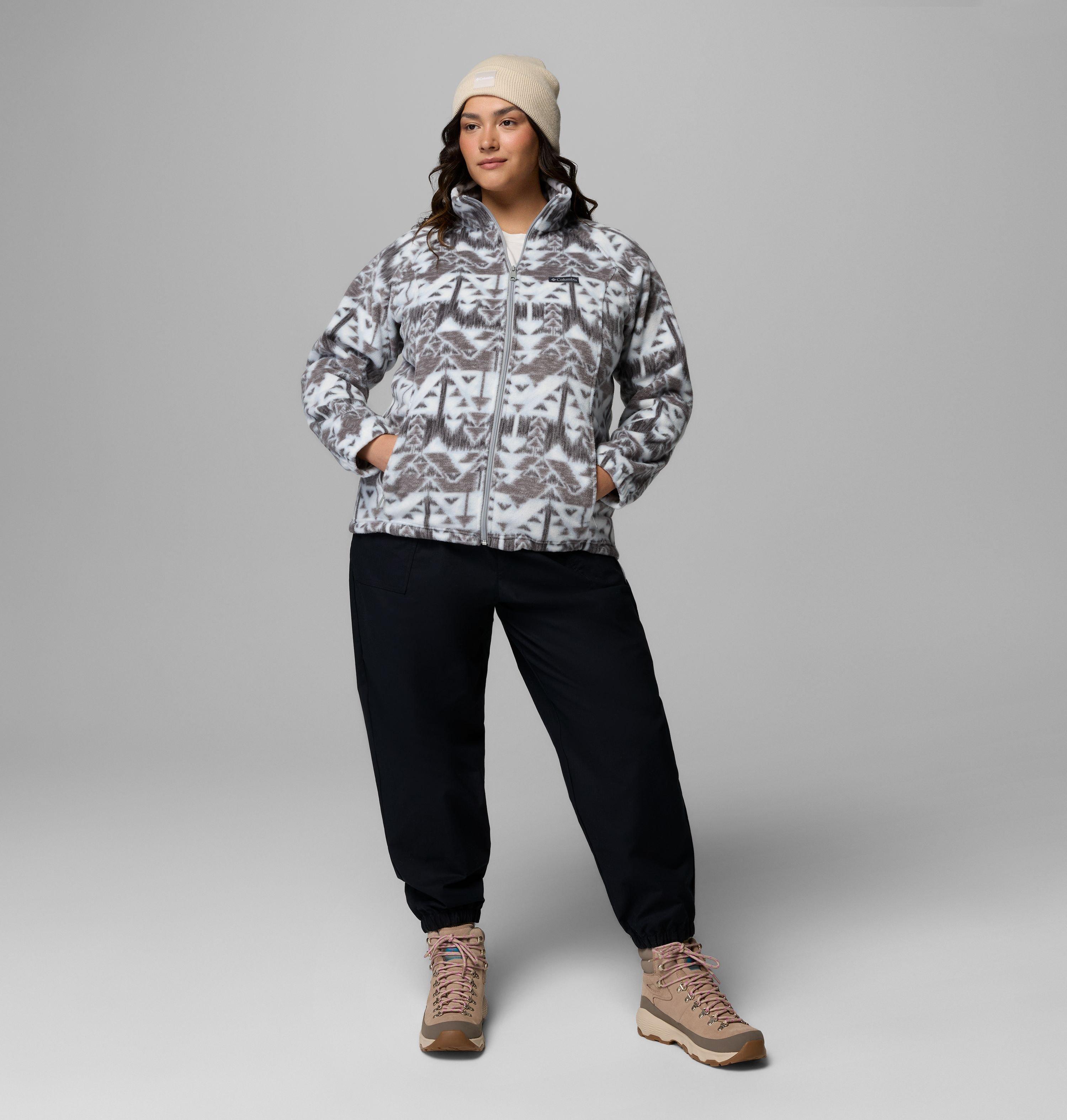 Women's Benton Springs Printed Full Zip Fleece Jacket - Plus Size | 031 | 3X 2