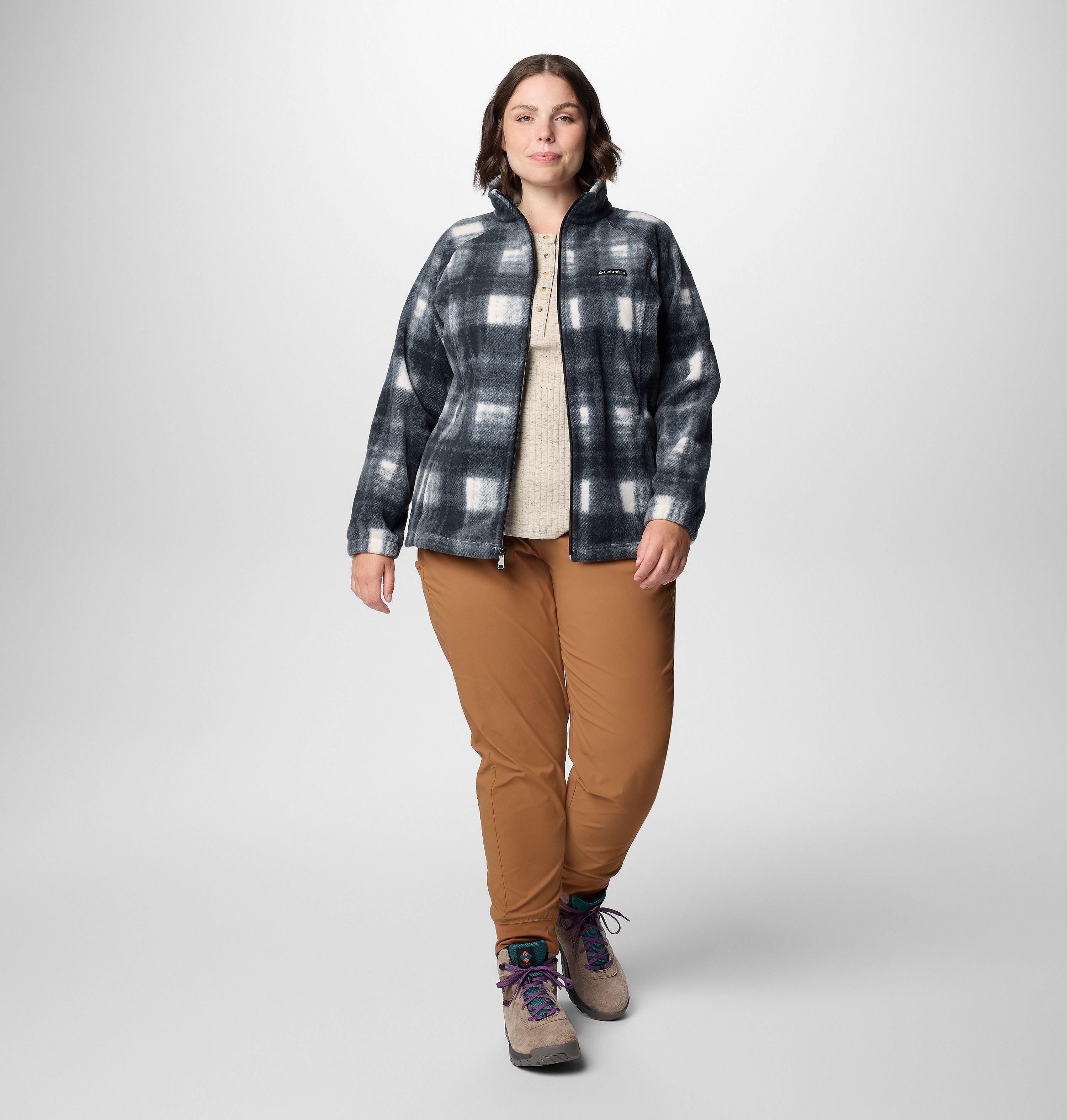 Women's Benton Springs Printed Full Zip Fleece Jacket - Plus Size 3