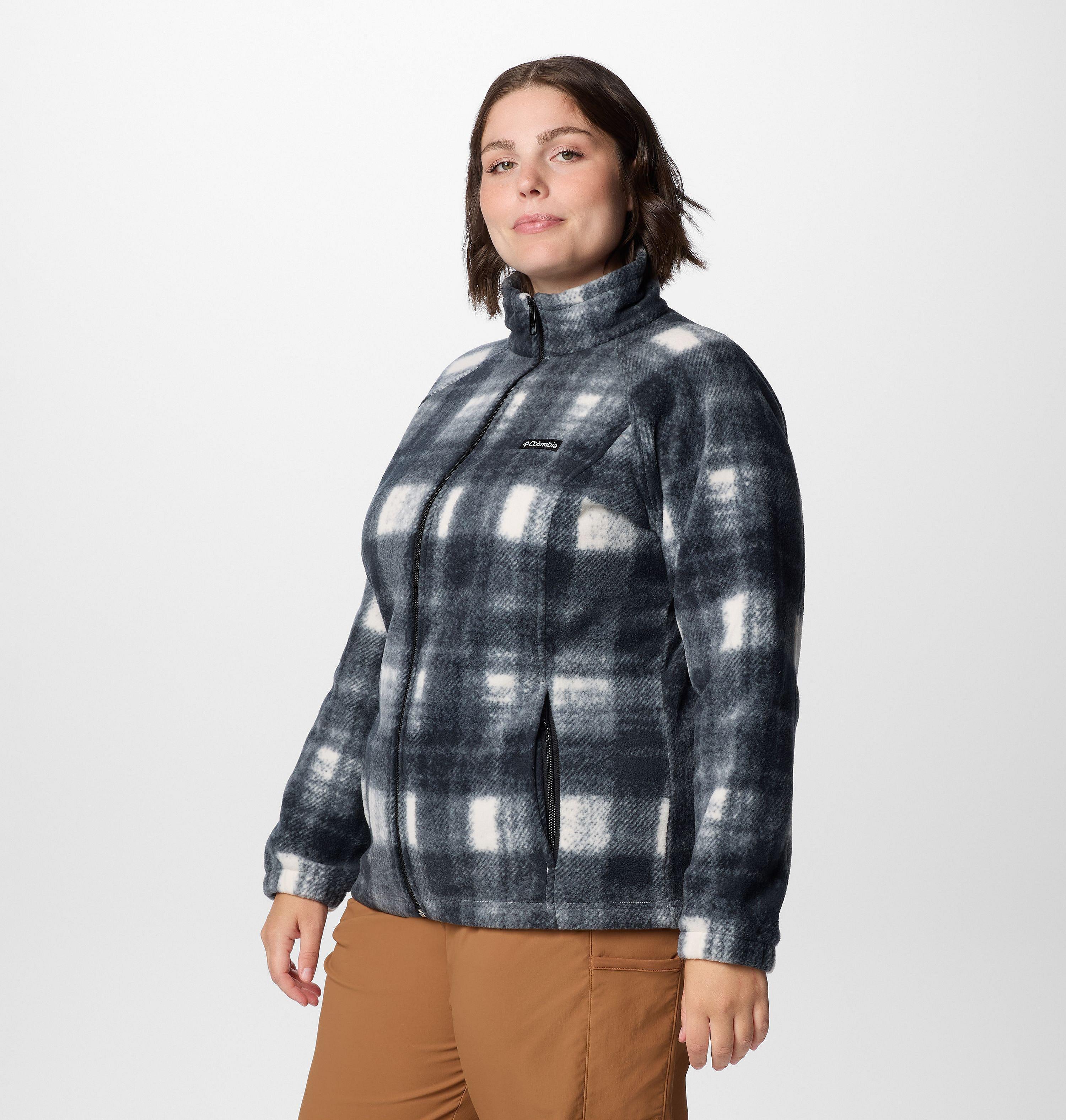 Women's Benton Springs Printed Full Zip Fleece Jacket - Plus Size 4