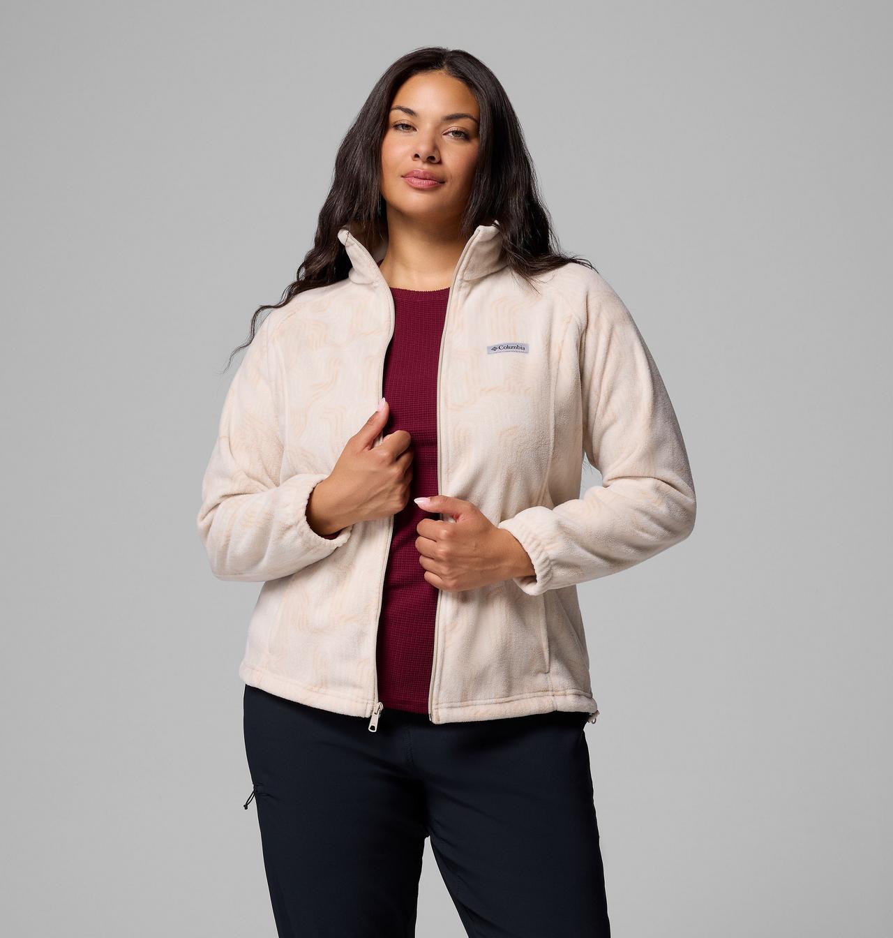 Veste polaire zippée imprimée Benton Springs™ Femme - Grandes tailles 5