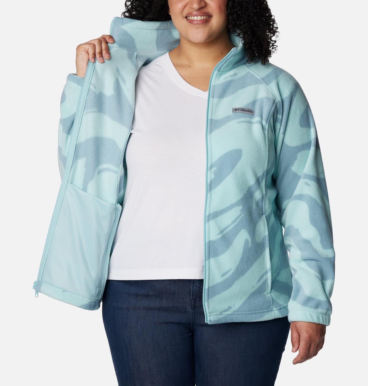Women's Benton Springs™ Printed Full Zip Fleece Jacket - Plus Size 5