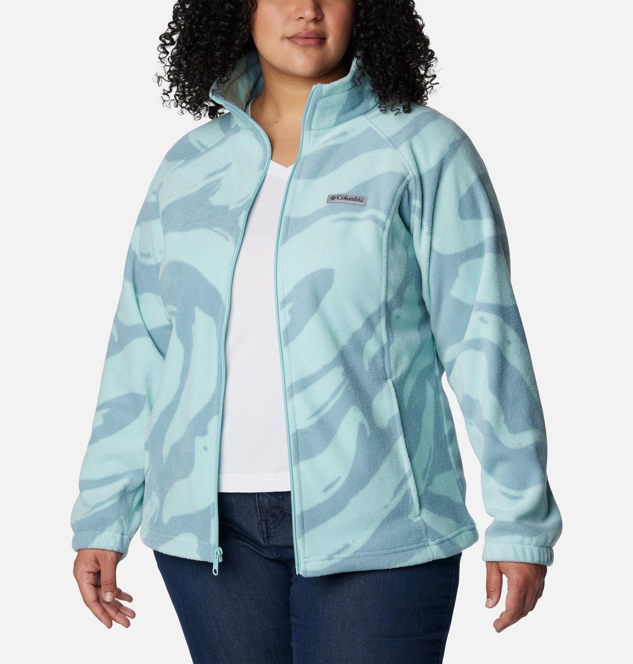 Women's Benton Springs™ Printed Full Zip Fleece Jacket - Plus Size 7