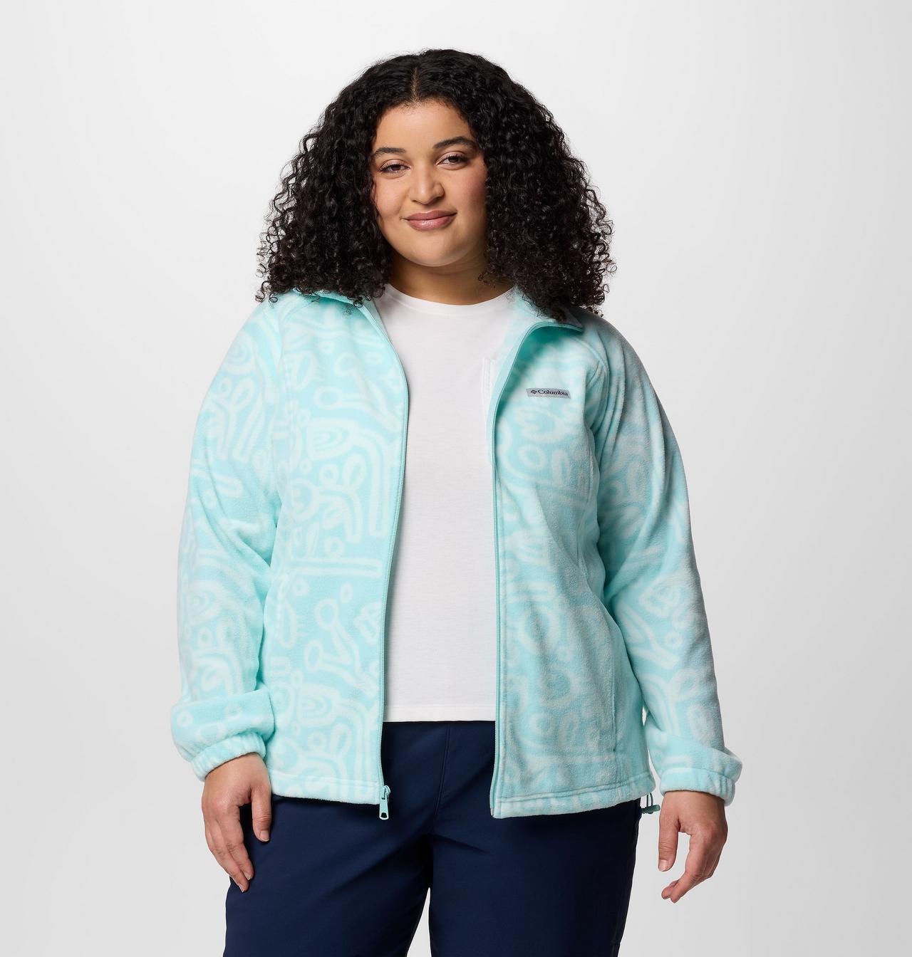 Women's Benton Springs™ Printed Full Zip Fleece Jacket - Plus Size 6