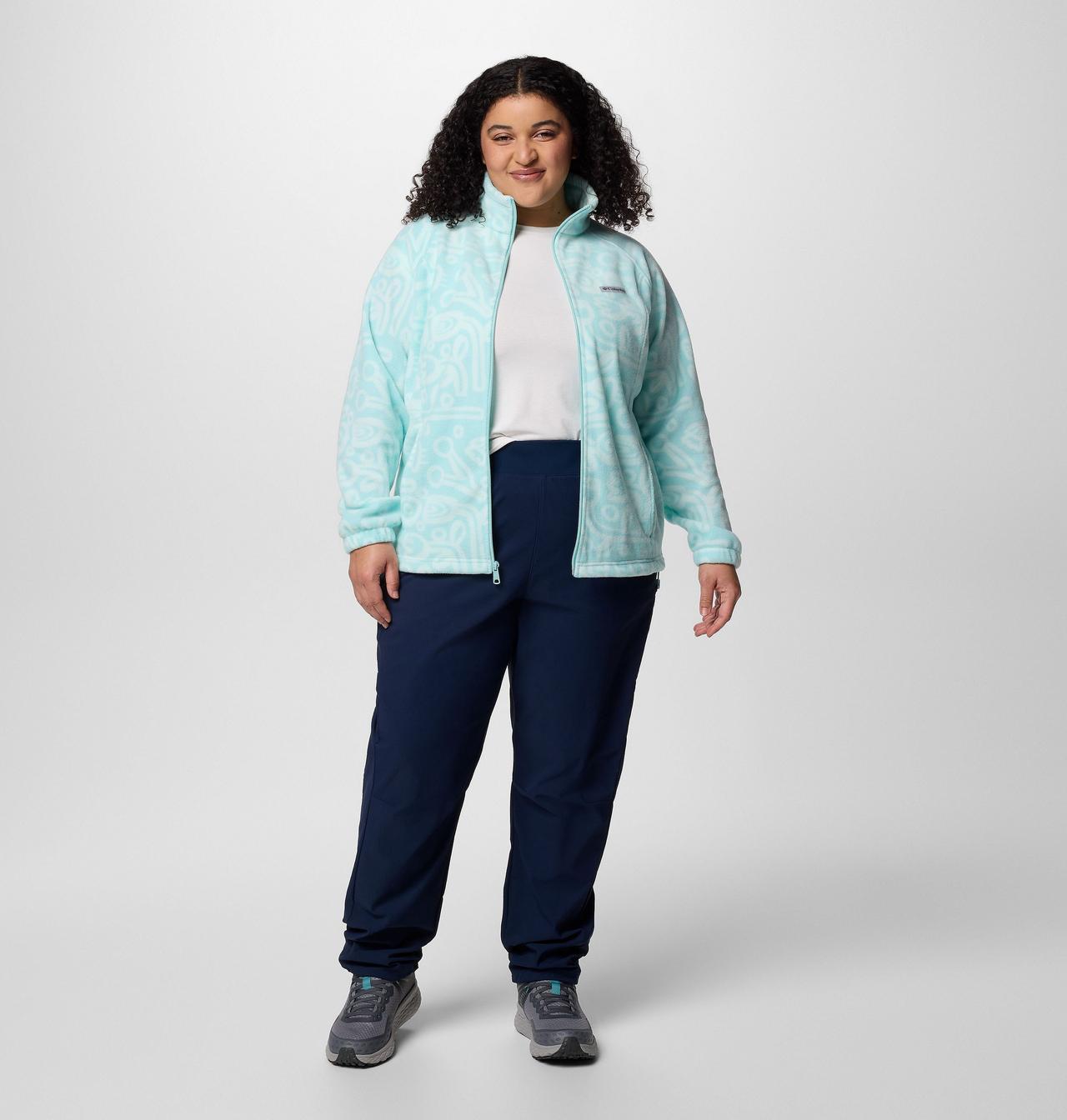 Women's Benton Springs™ Printed Full Zip Fleece Jacket - Plus Size 7