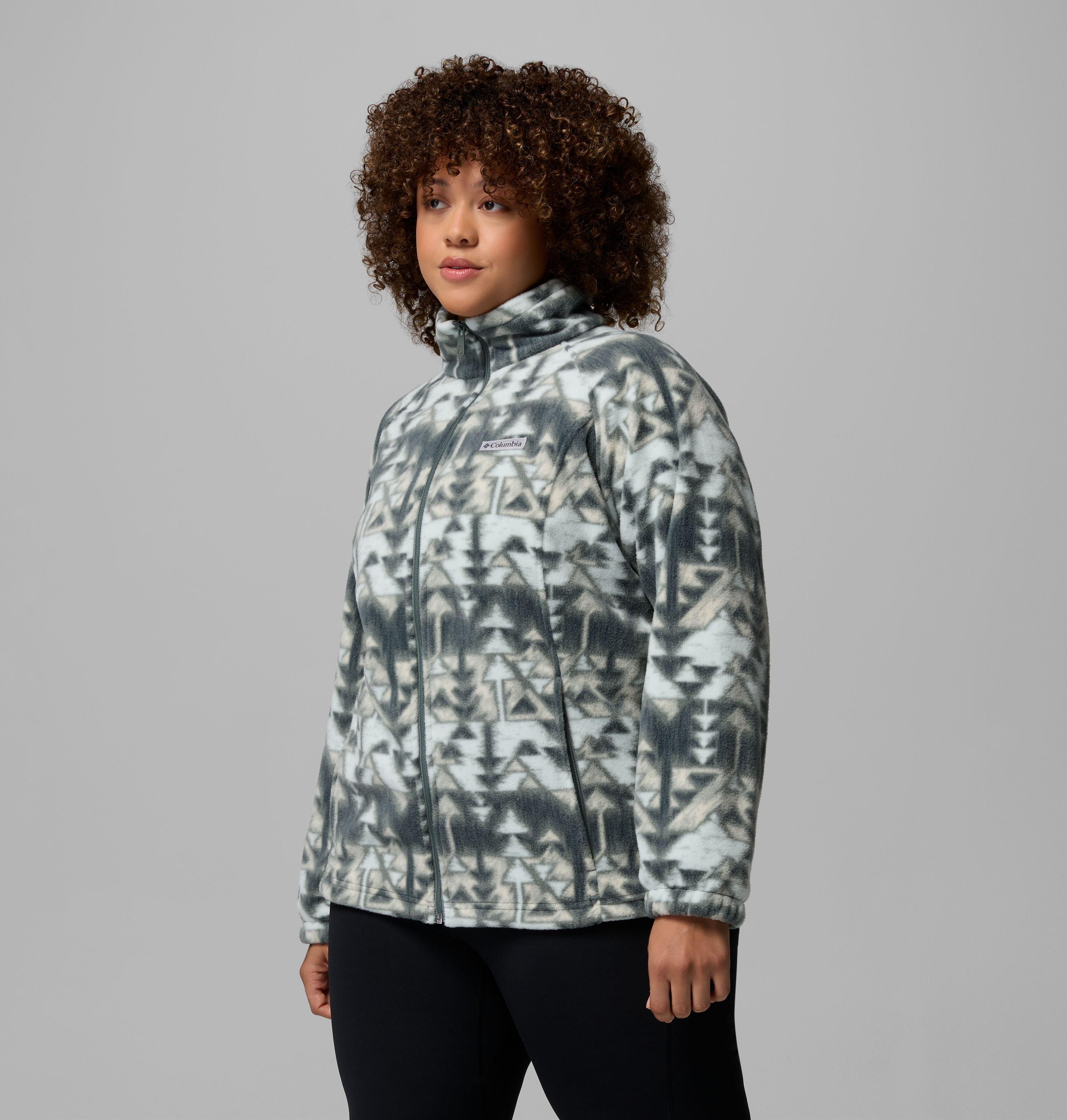 Women's Benton Springs Printed Full Zip Fleece Jacket - Plus Size 4