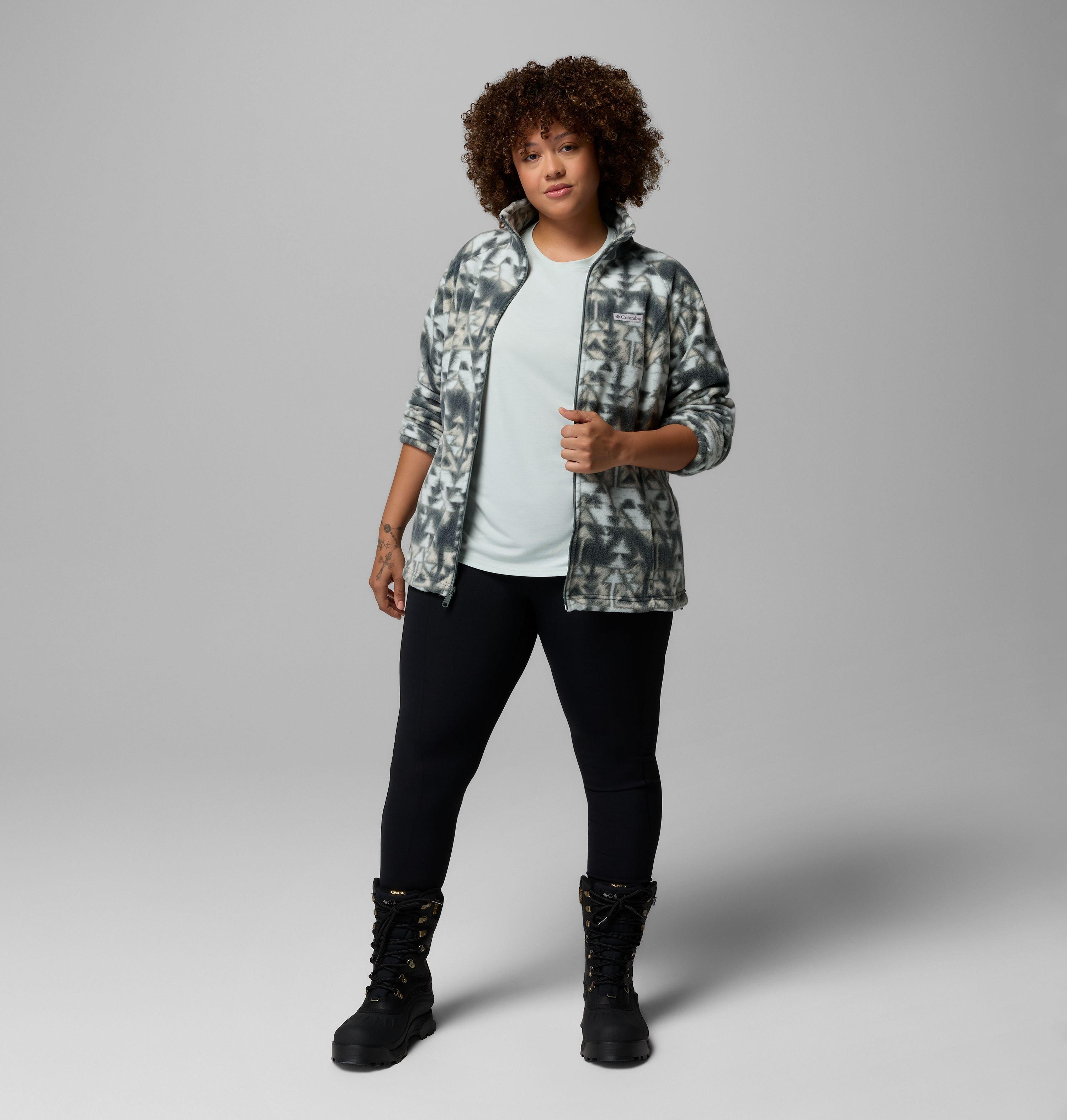 Women's Benton Springs Printed Full Zip Fleece Jacket - Plus Size 2