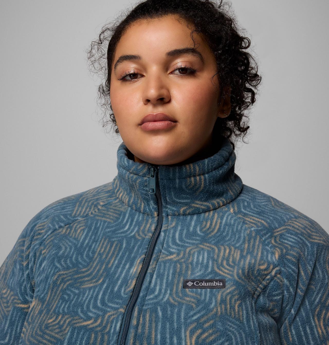 Women's Benton Springs™ Printed Full Zip Fleece Jacket - Plus Size | 429 | 2X 6