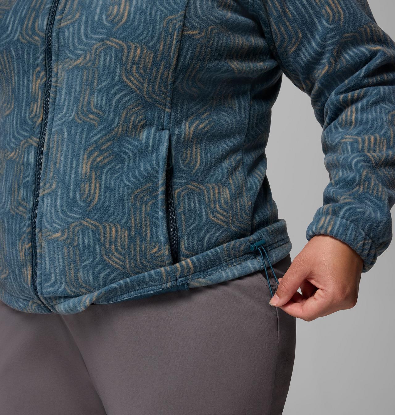 Women's Benton Springs™ Printed Full Zip Fleece Jacket - Plus Size | 429 | 2X 7