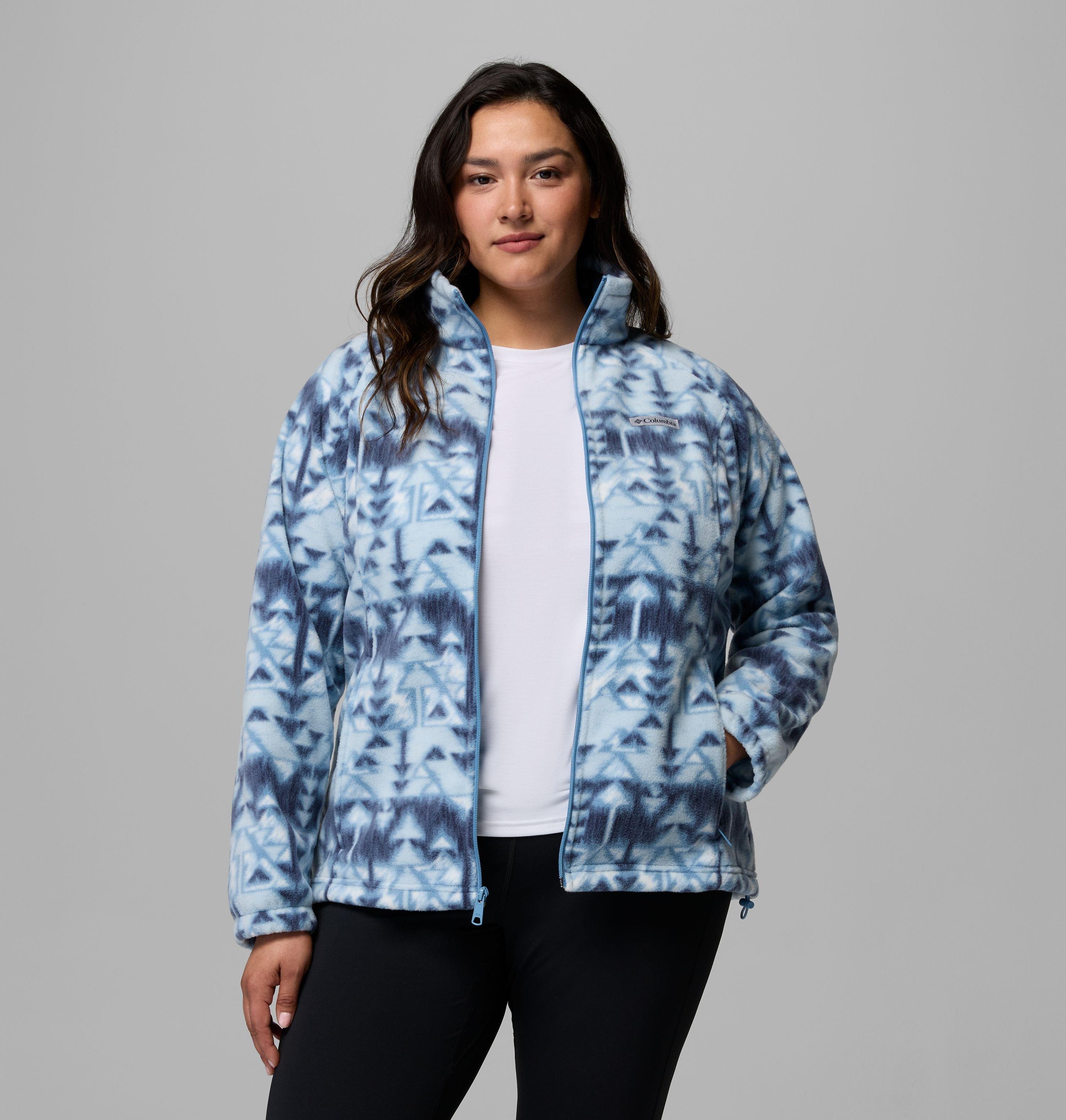 Women's Benton Springs Printed Full Zip Fleece Jacket - Plus Size | 447 | 1X 5