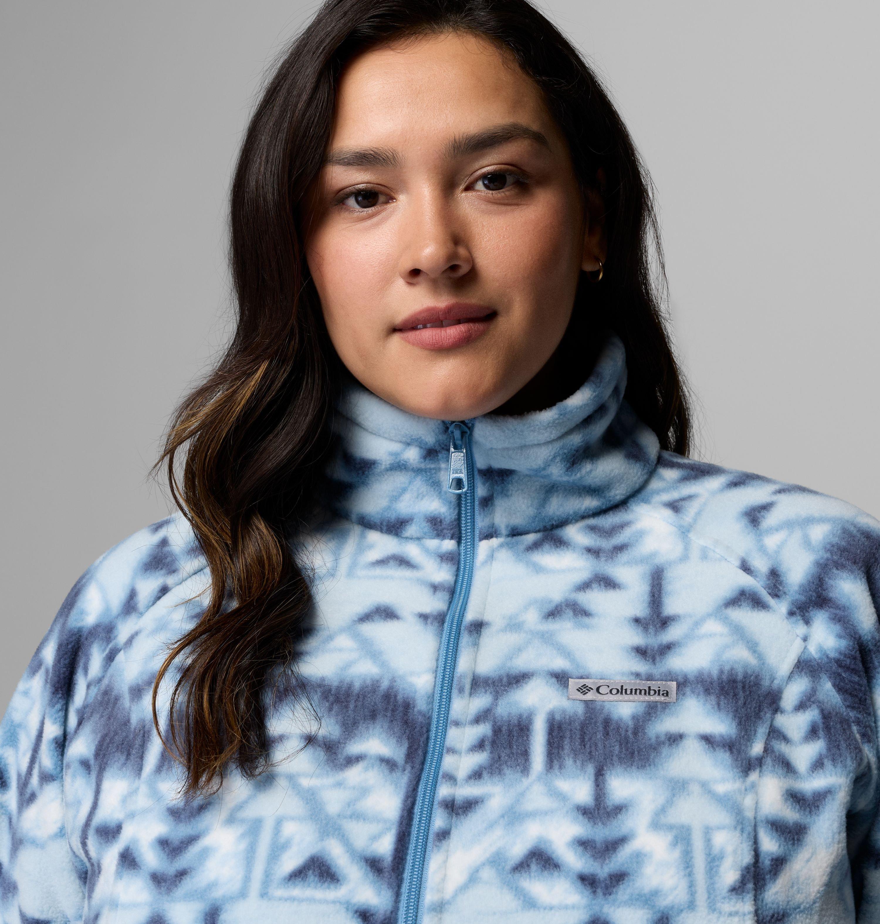 Women's Benton Springs Printed Full Zip Fleece Jacket - Plus Size | 447 | 1X 6