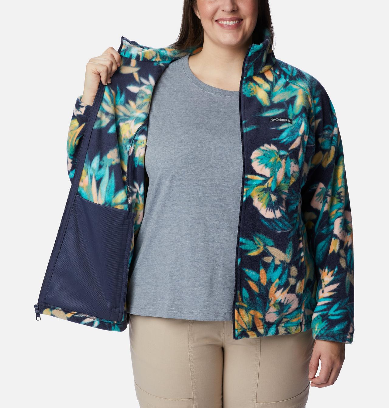 Women's Benton Springs™ Printed Full Zip Fleece Jacket - Plus Size 5