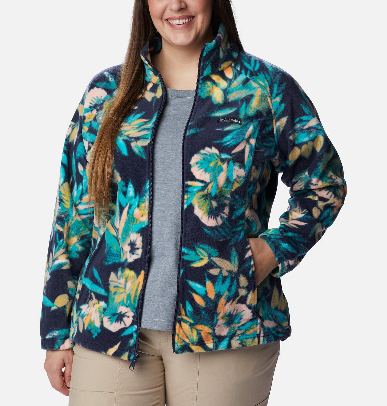 Women's Benton Springs™ Printed Full Zip Fleece Jacket - Plus Size 7