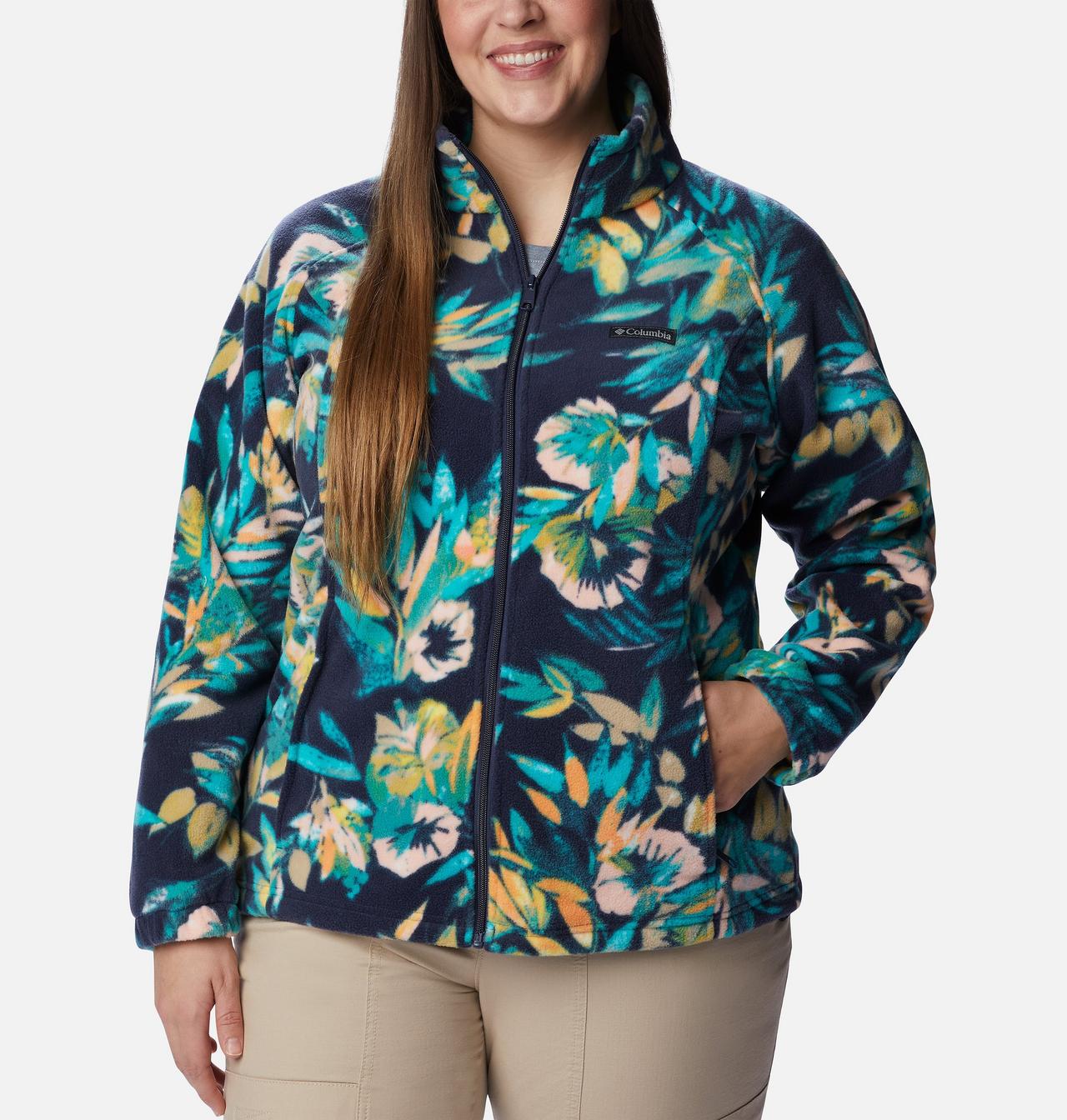 Women's Benton Springs™ Printed Full Zip Fleece Jacket - Plus Size 1