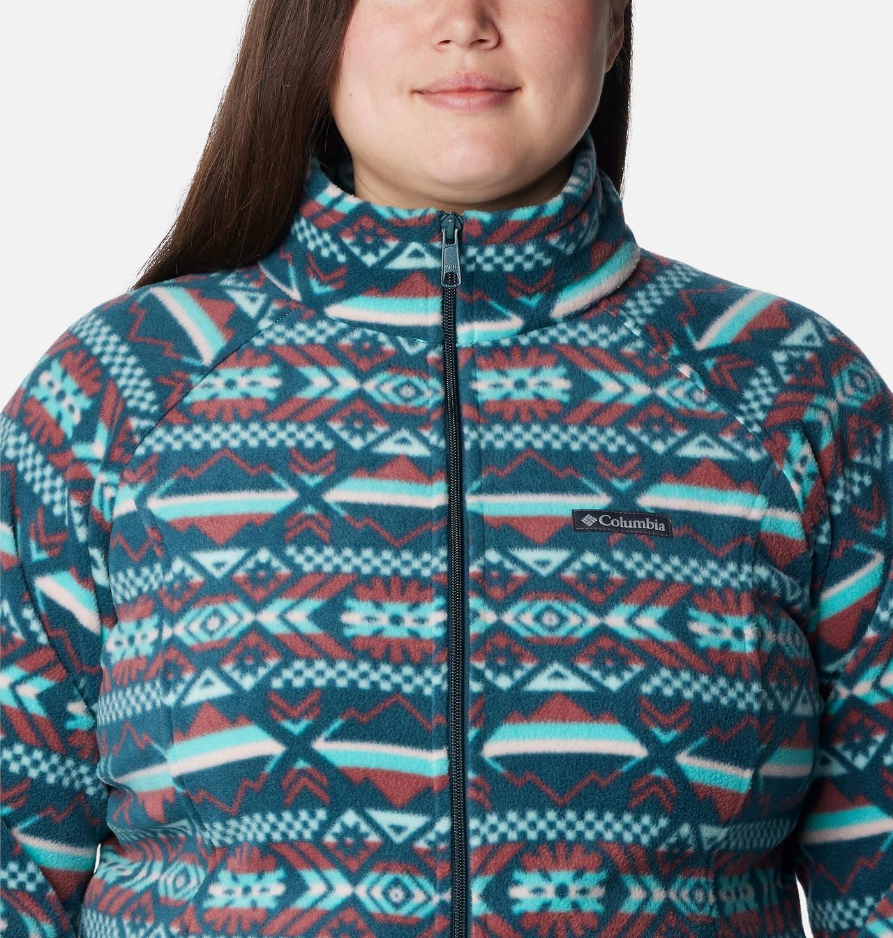 Women's Benton Springs™ Printed Full Zip Fleece Jacket - Plus Size 4