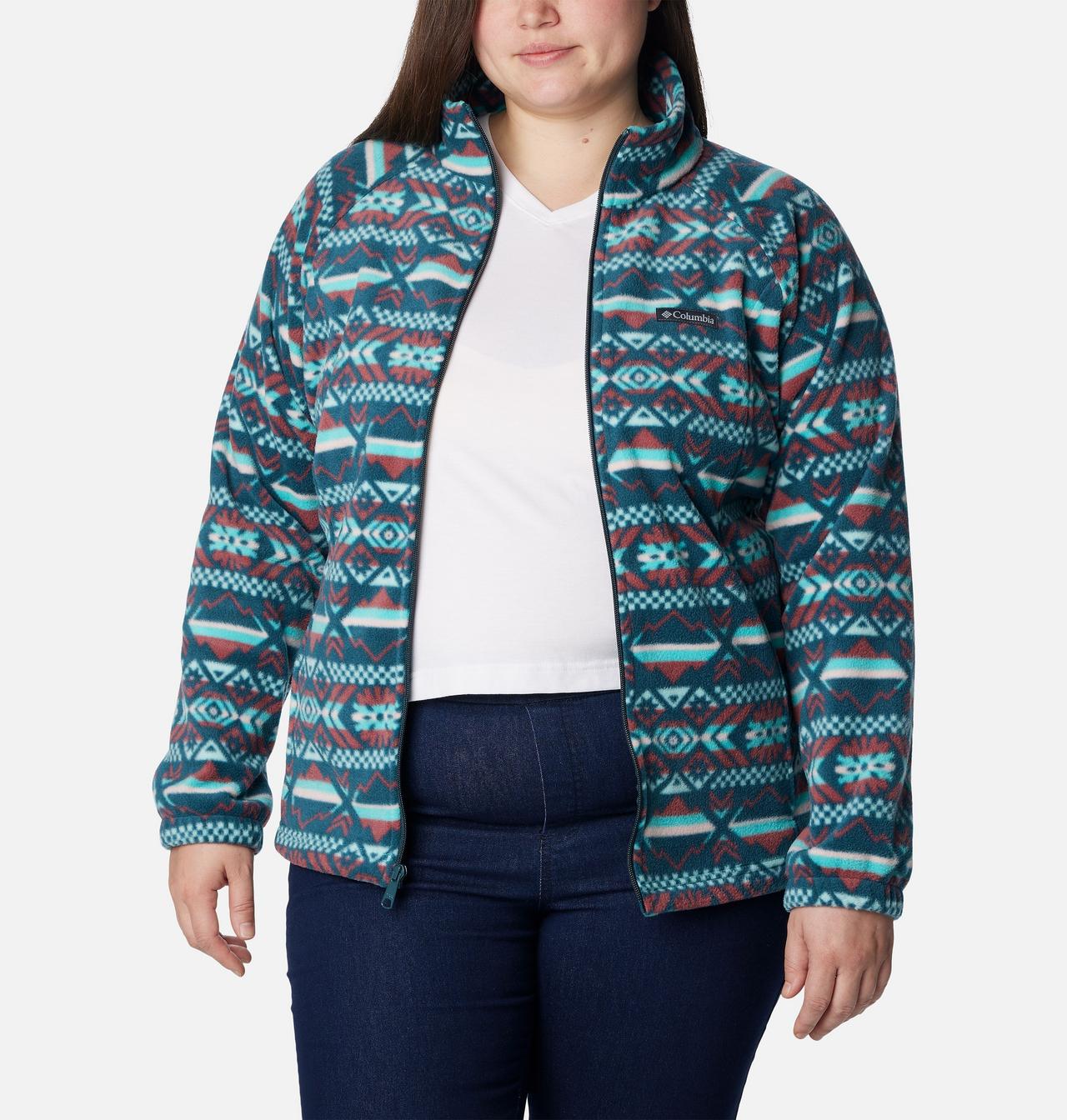 Women's Benton Springs™ Printed Full Zip Fleece Jacket - Plus Size 6