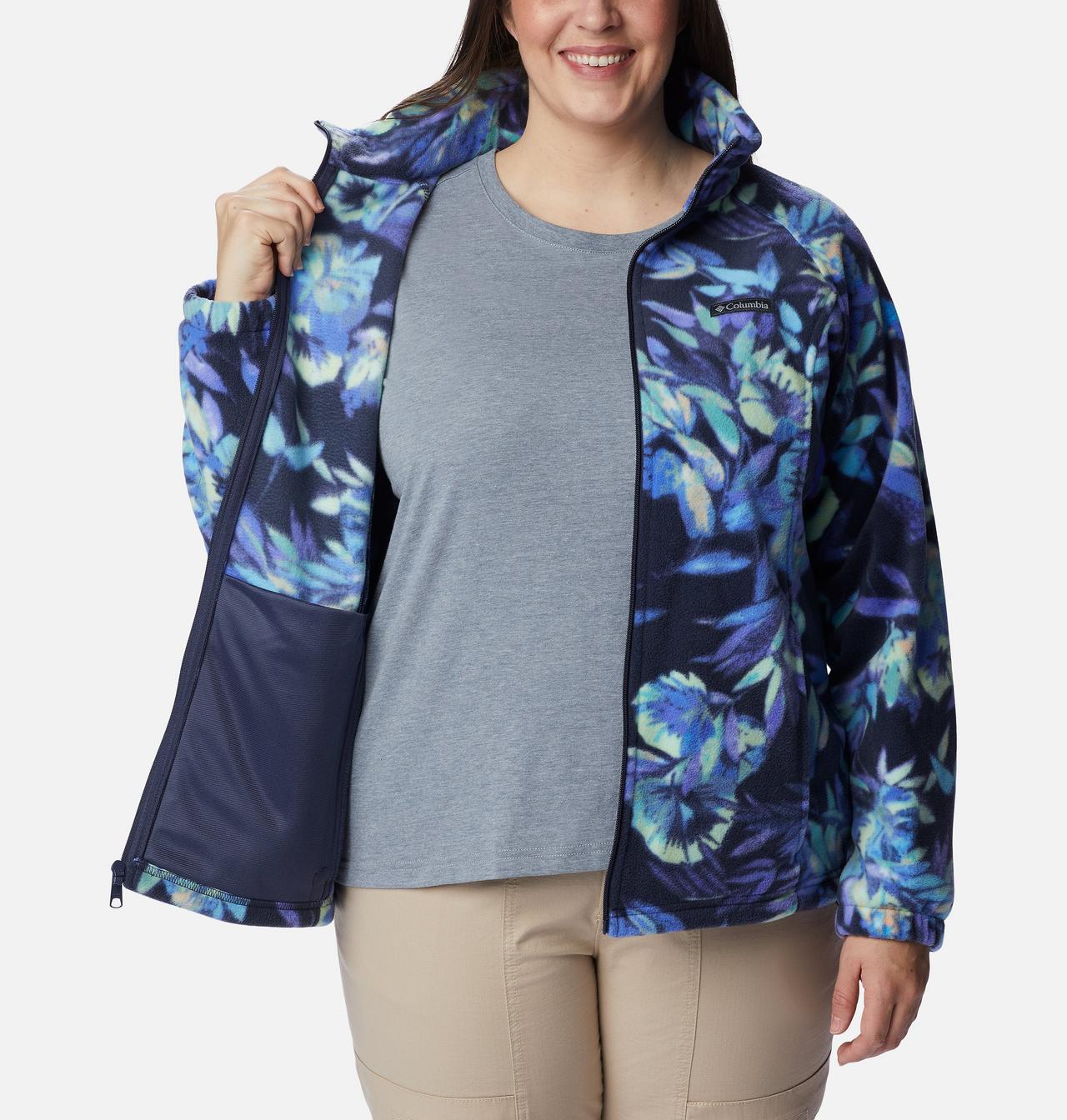 Women's Benton Springs™ Printed Full Zip Fleece Jacket - Plus Size 5