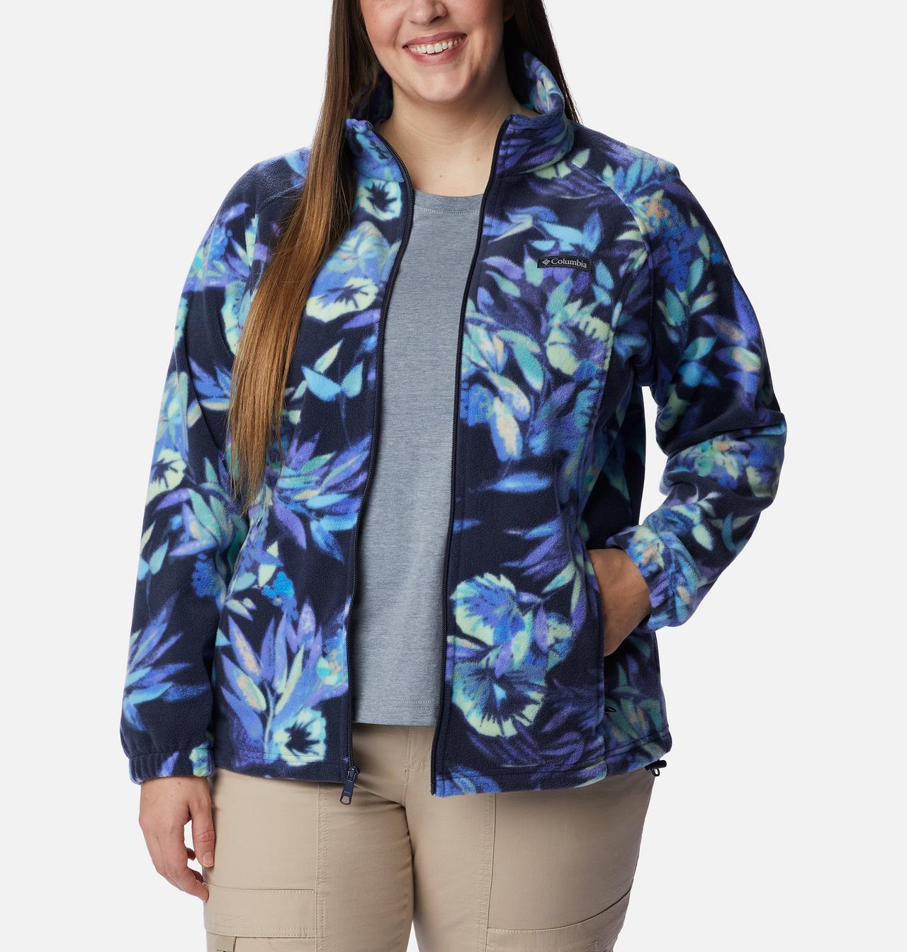 Women's Benton Springs™ Printed Full Zip Fleece Jacket - Plus Size 7