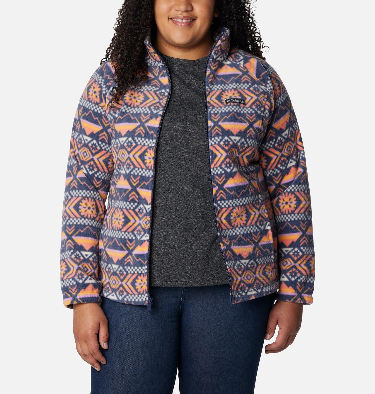 Women's Benton Springs™ Printed Full Zip Fleece Jacket - Plus Size 7