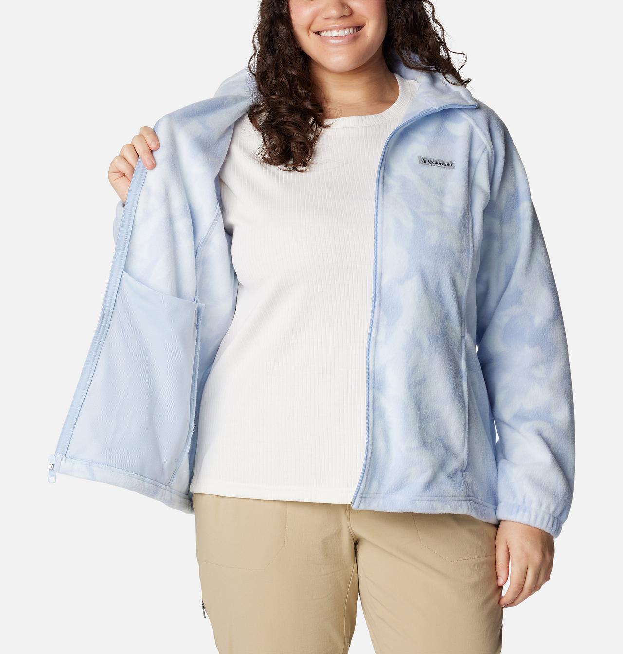Women's Benton Springs™ Printed Full Zip Fleece Jacket - Plus Size 5
