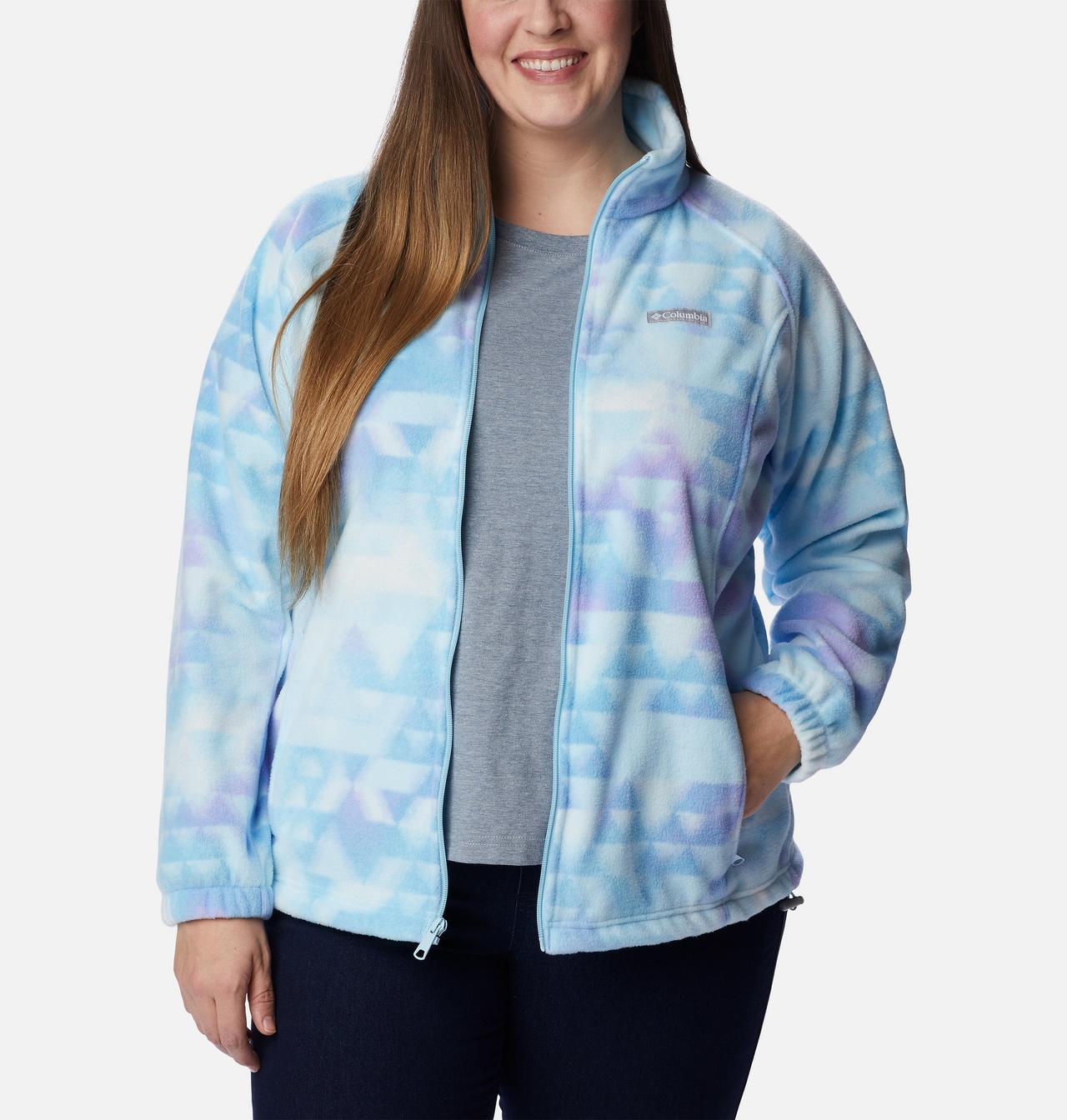Women's Benton Springs™ Printed Full Zip Fleece Jacket - Plus Size 7