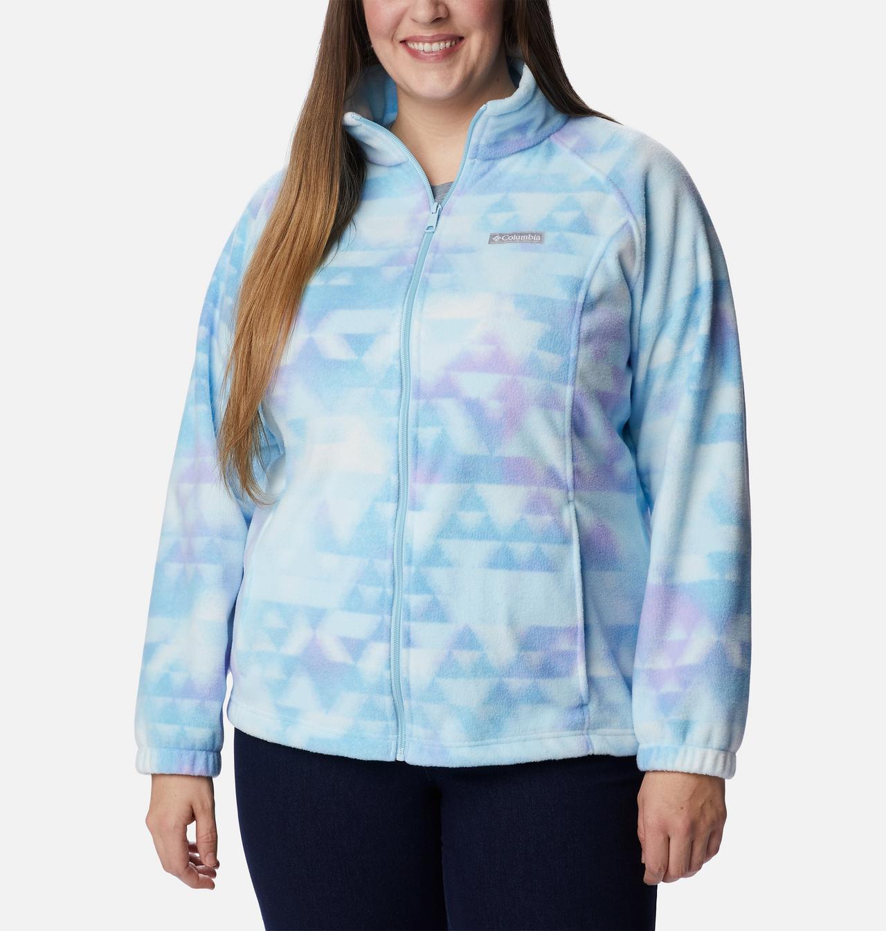 Women's Benton Springs™ Printed Full Zip Fleece Jacket - Plus Size 1