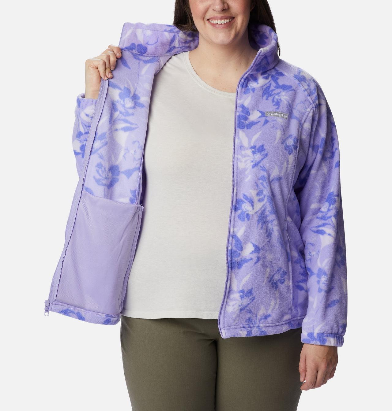 Women's Benton Springs™ Printed Full Zip Fleece Jacket - Plus Size 5