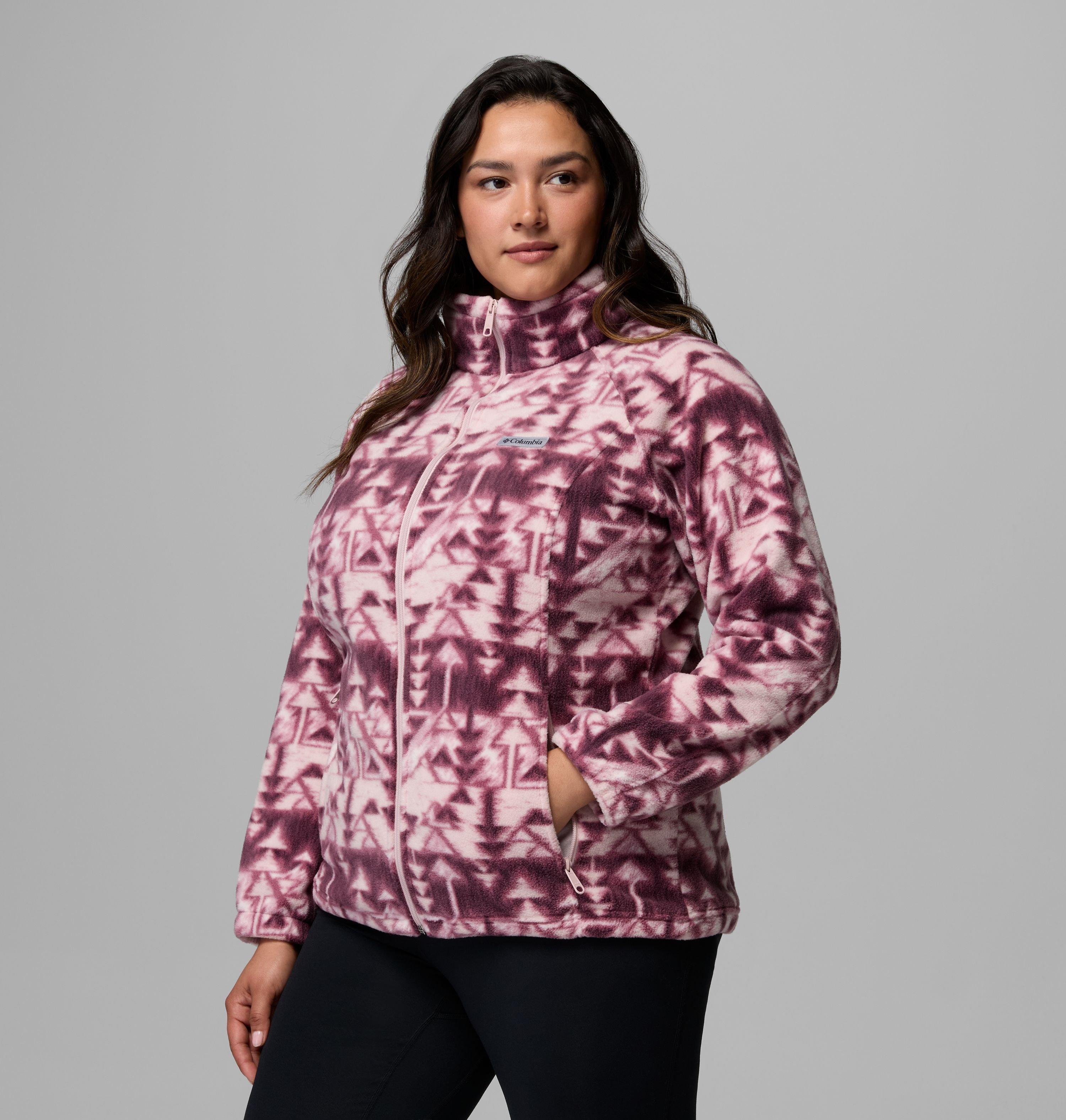 Women's Benton Springs Printed Full Zip Fleece Jacket - Plus Size | 551 | 3X 4