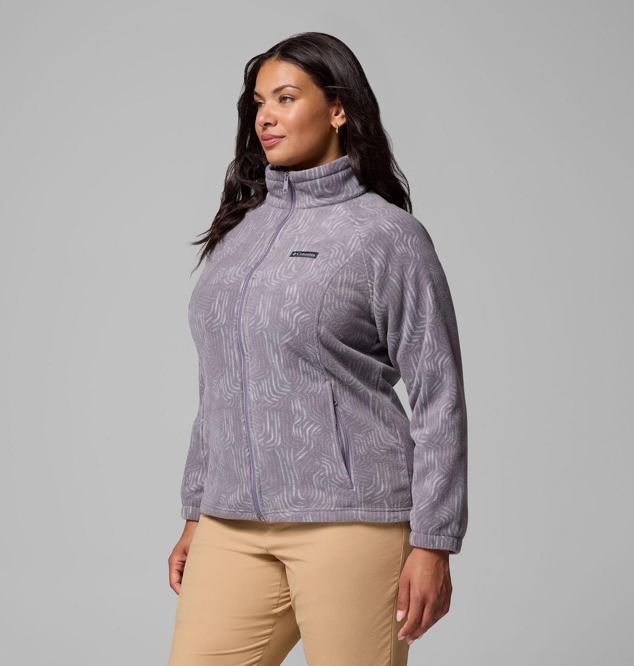 Women's Benton Springs™ Printed Full Zip Fleece Jacket - Plus Size | 554 | 3X 4