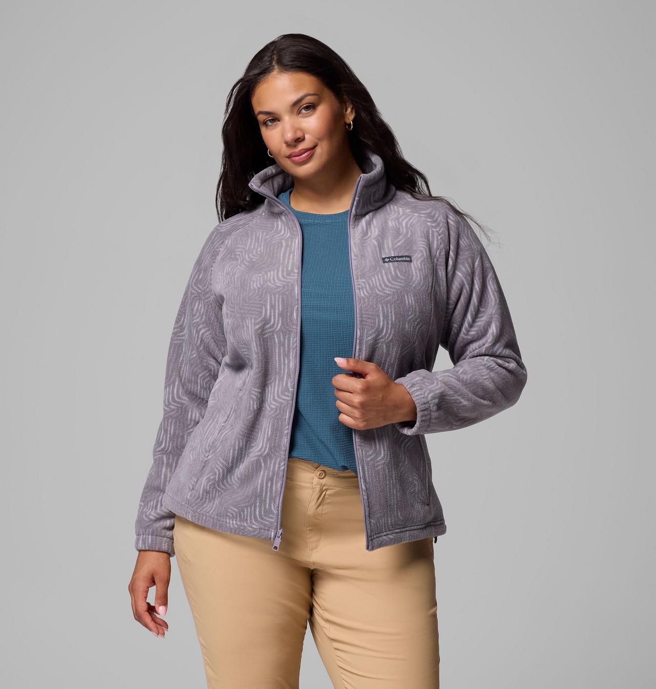 Women's Benton Springs™ Printed Full Zip Fleece Jacket - Plus Size | 554 | 3X 5