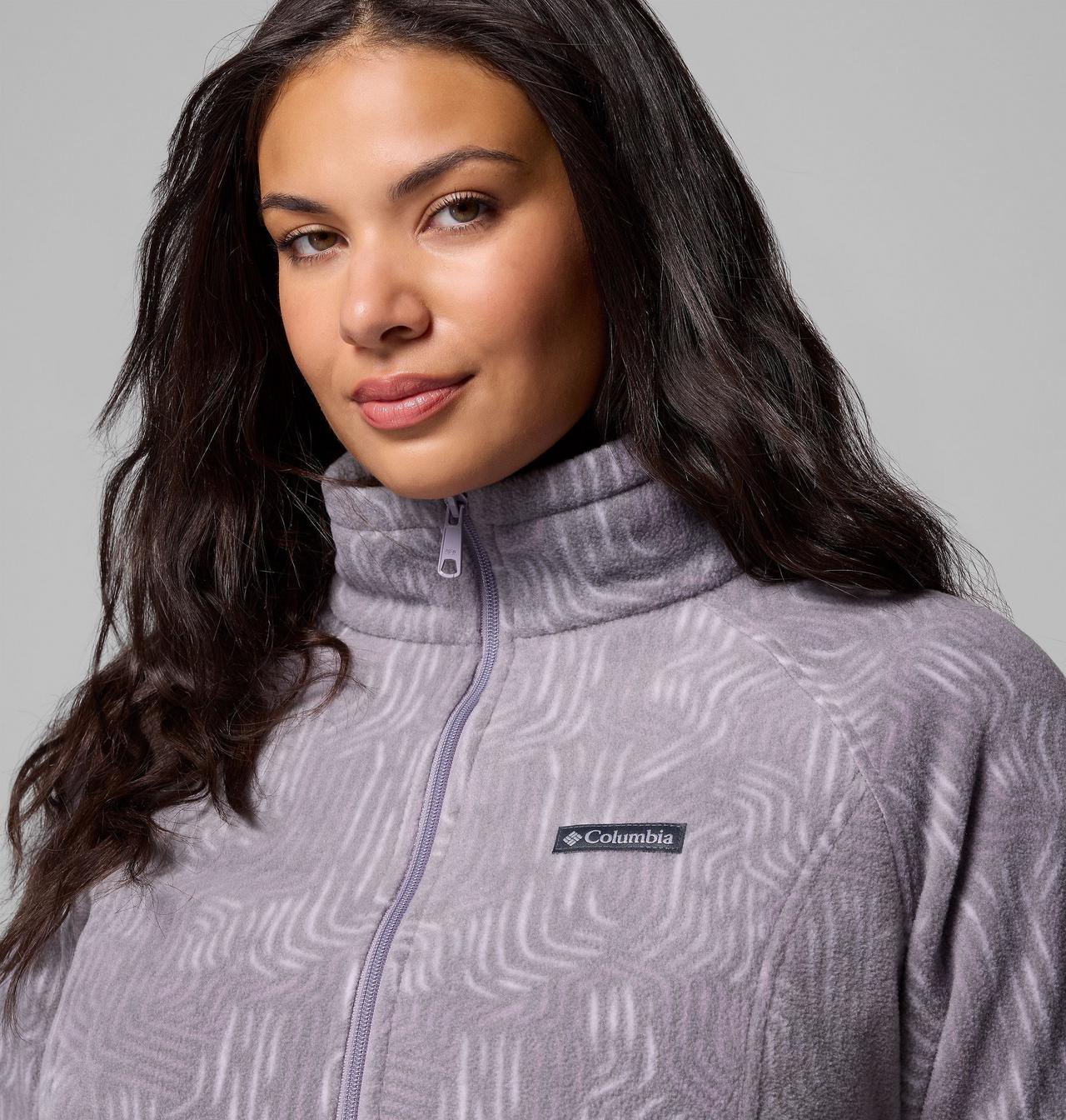 Women's Benton Springs™ Printed Full Zip Fleece Jacket - Plus Size | 554 | 3X 6