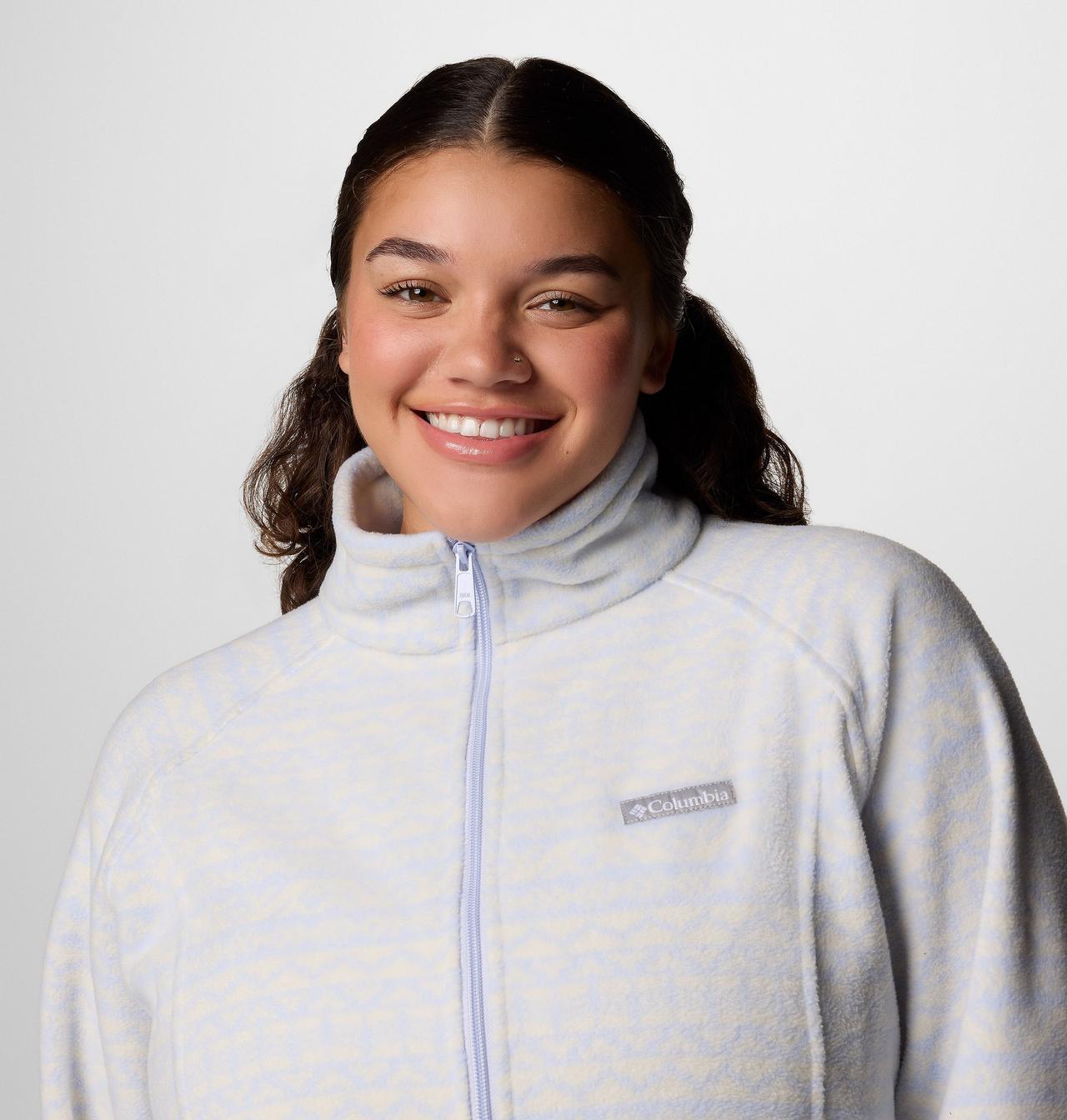 Women's Benton Springs™ Printed Full Zip Fleece Jacket - Plus Size 5