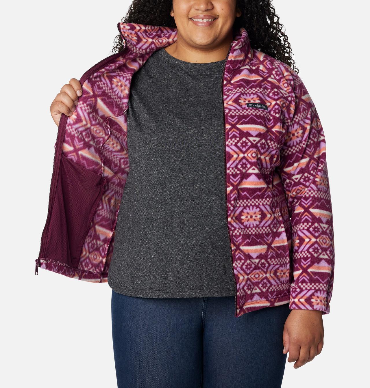 Women's Benton Springs™ Printed Full Zip Fleece Jacket - Plus Size 5
