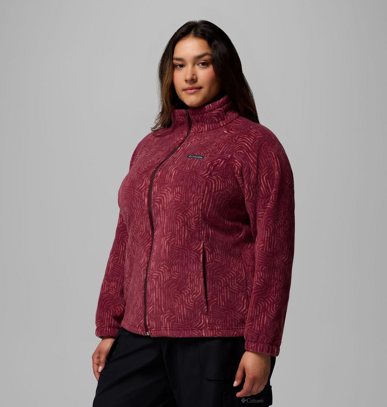 Women's Benton Springs™ Printed Full Zip Fleece Jacket - Plus Size 4