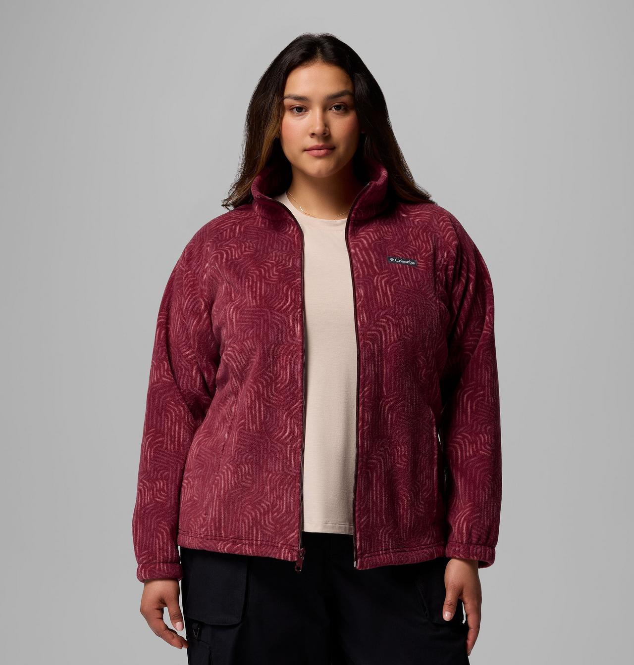 Women's Benton Springs™ Printed Full Zip Fleece Jacket - Plus Size 5