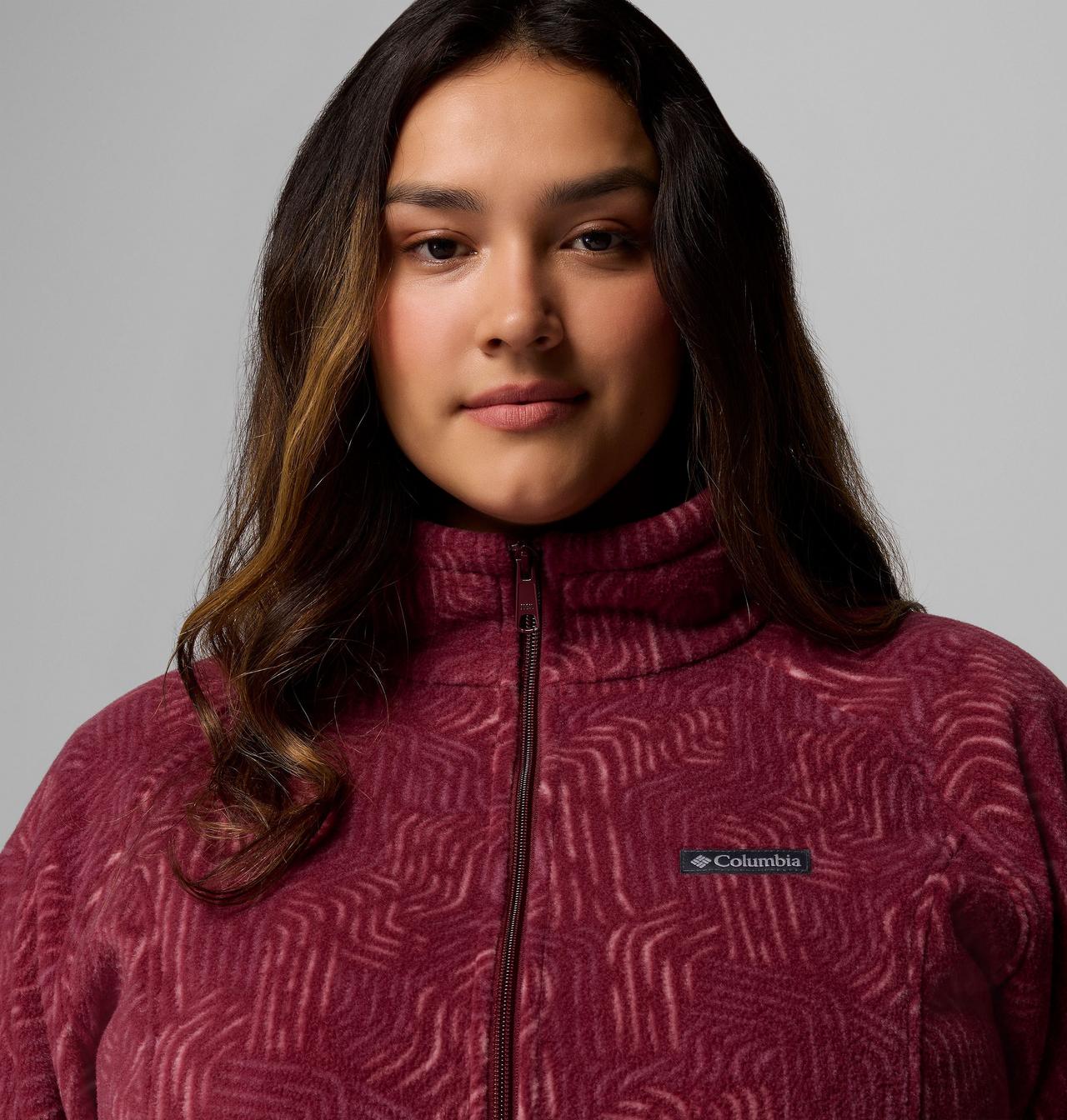 Women's Benton Springs™ Printed Full Zip Fleece Jacket - Plus Size 6