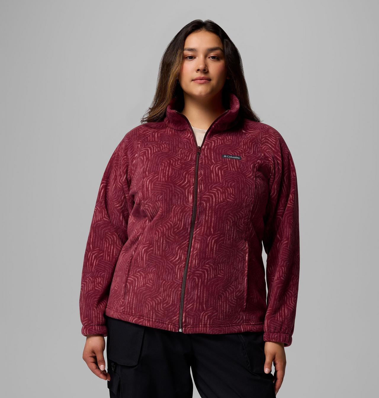 Women's Benton Springs™ Printed Full Zip Fleece Jacket - Plus Size 1