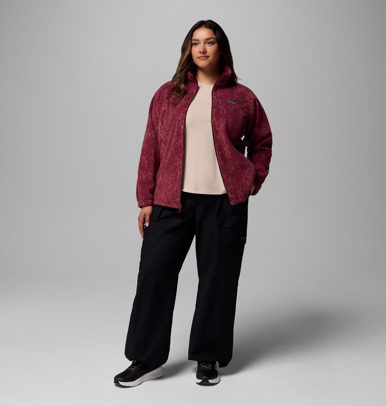 Women's Benton Springs™ Printed Full Zip Fleece Jacket - Plus Size 2
