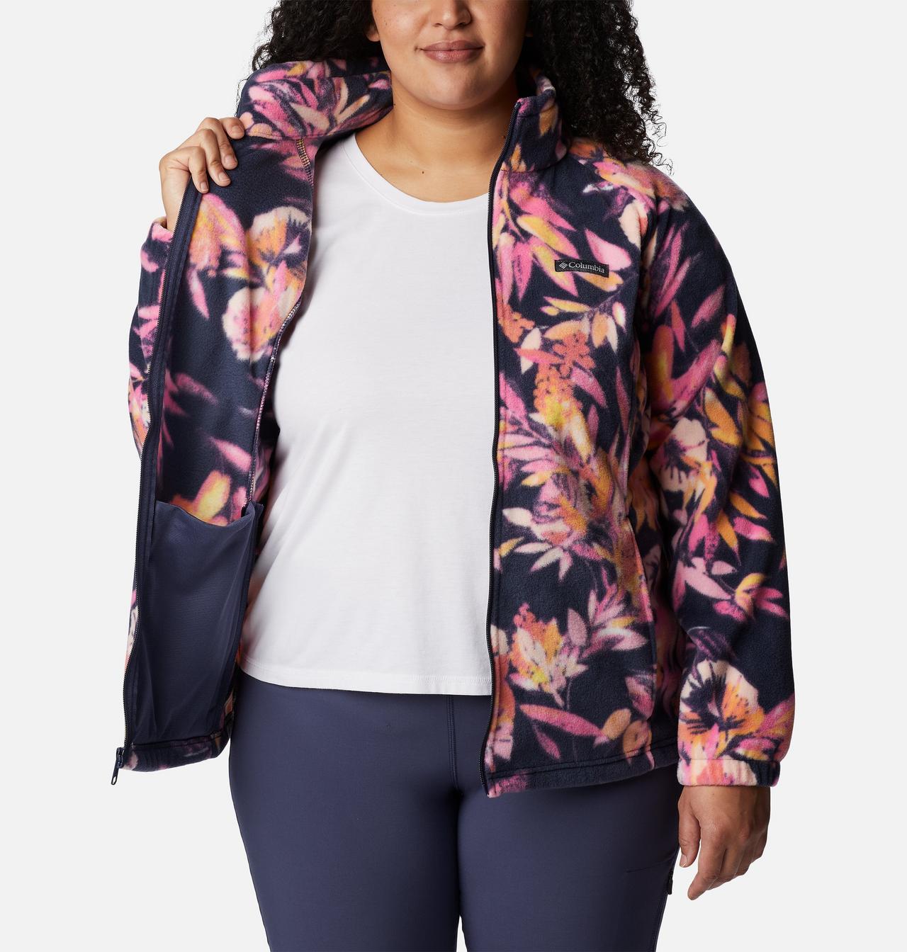 Women's Benton Springs™ Printed Full Zip Fleece Jacket - Plus Size 5