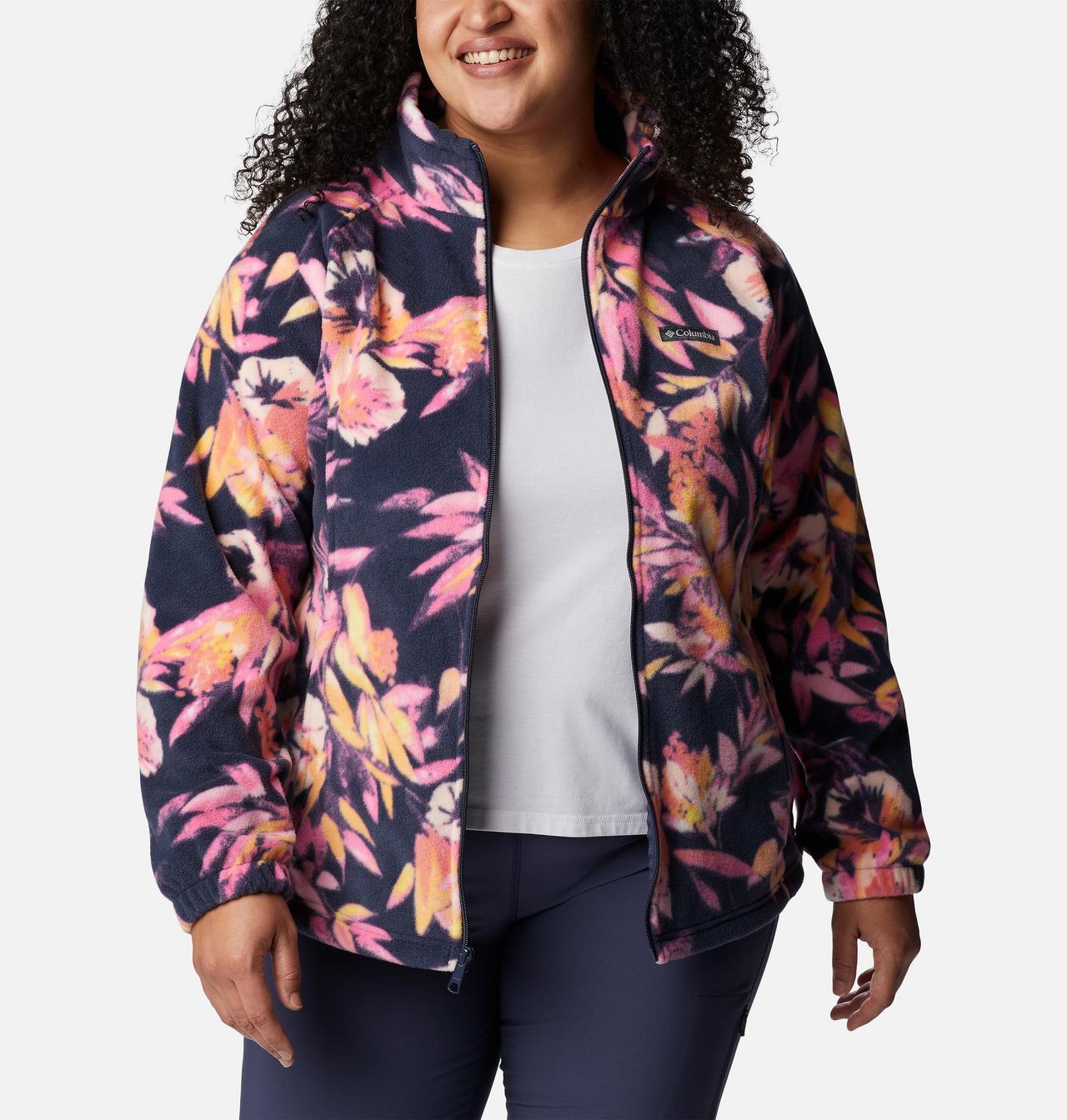 Women's Benton Springs™ Printed Full Zip Fleece Jacket - Plus Size 7