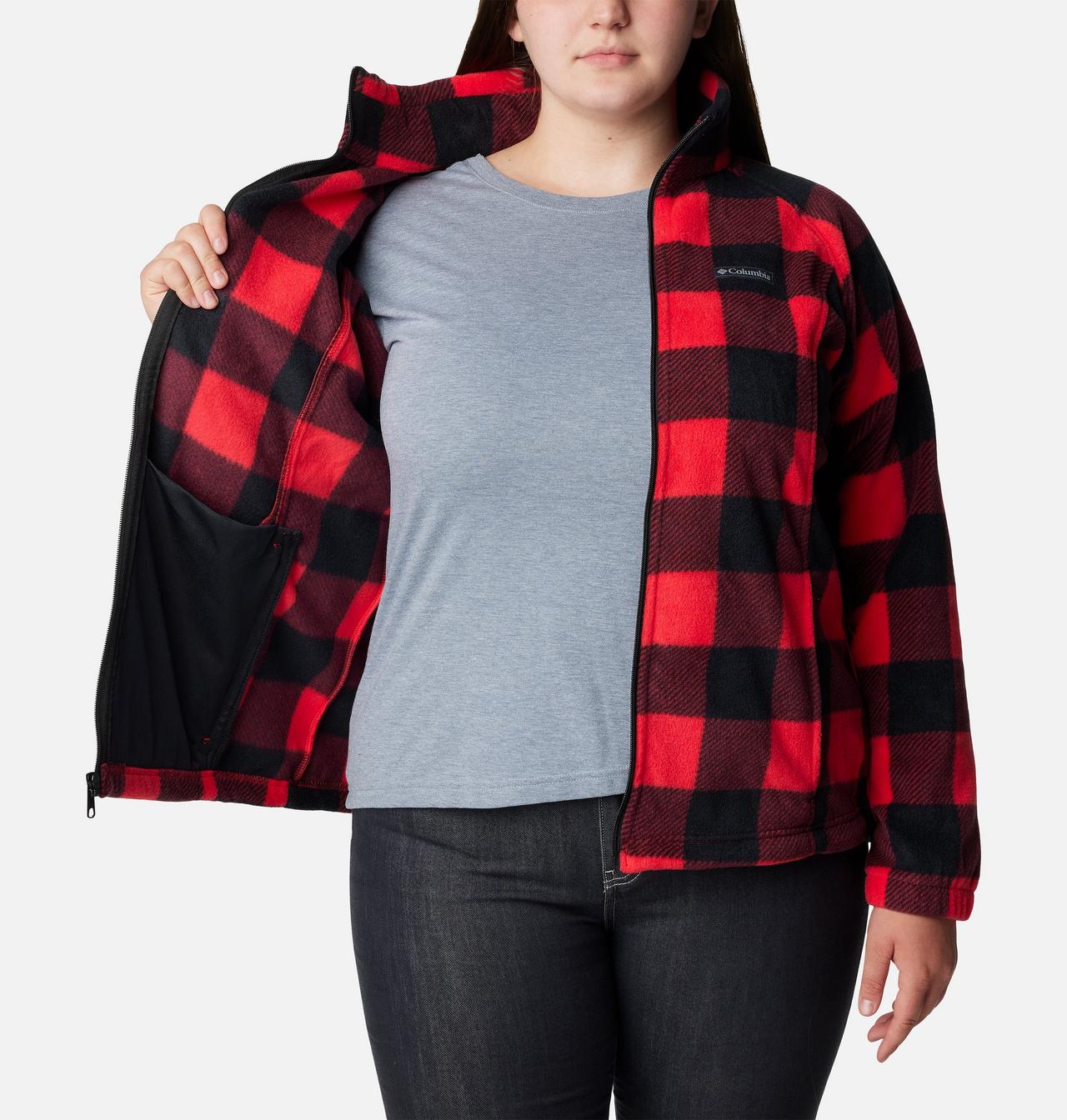 Women's Benton Springs™ Printed Full Zip Fleece Jacket - Plus Size 5