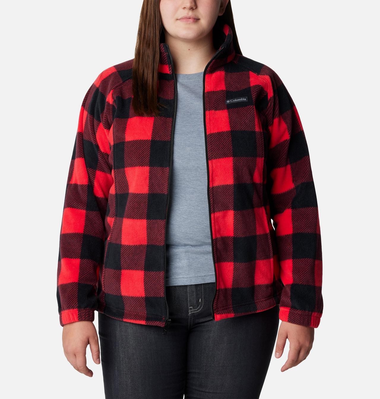 Women's Benton Springs™ Printed Full Zip Fleece Jacket - Plus Size 7