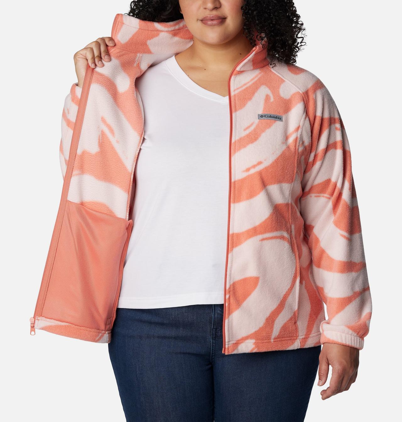 Women's Benton Springs™ Printed Full Zip Fleece Jacket - Plus Size 5