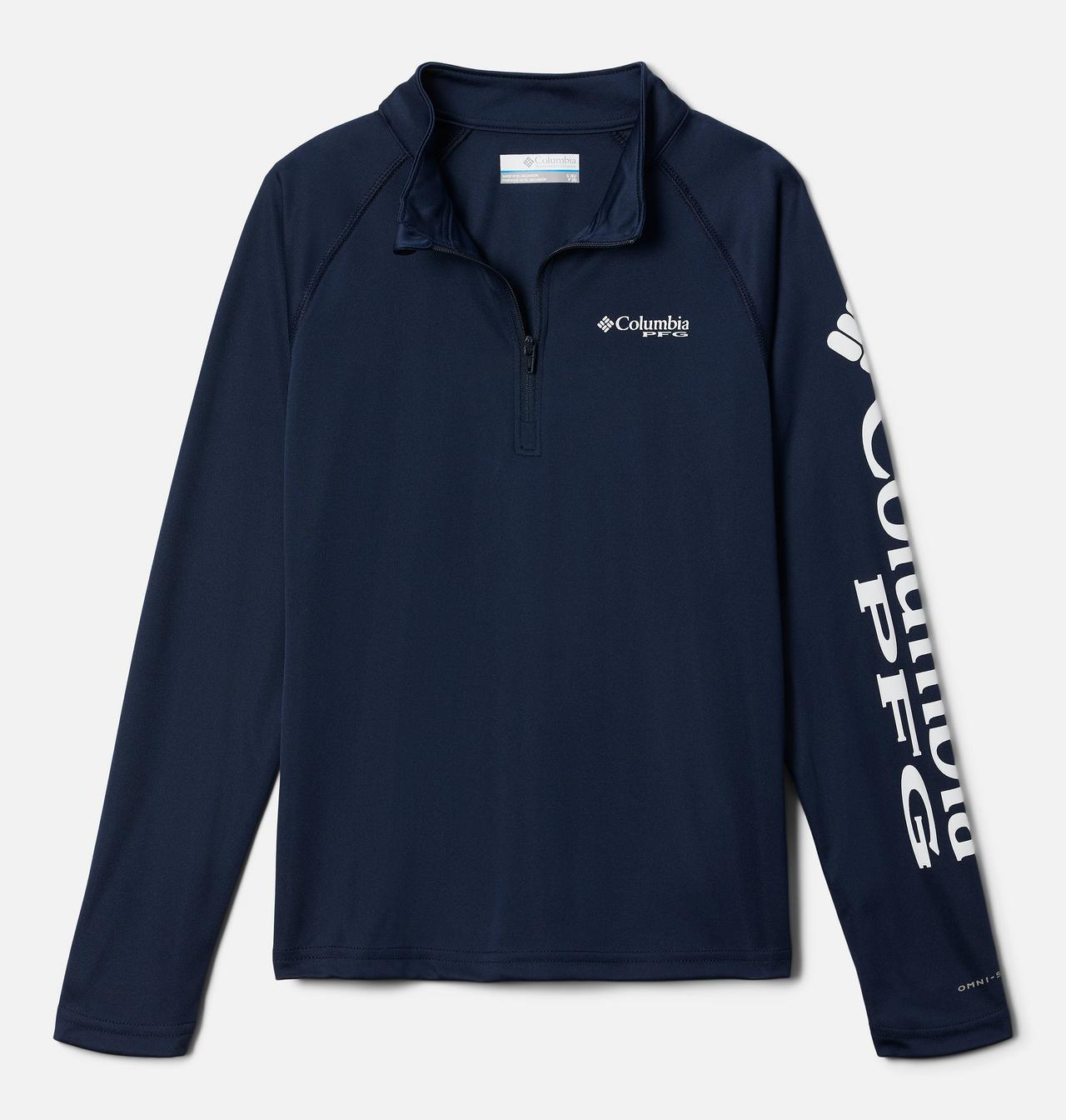 Boys' PFG Terminal Tackle™ Quarter Zip Pullover 1