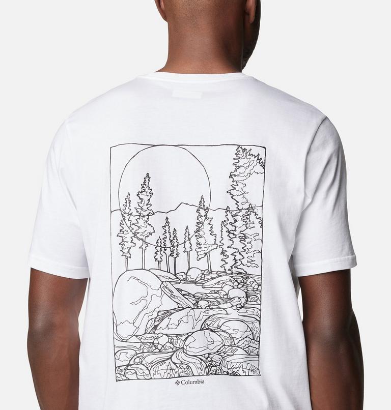 Camiseta con estampado en la espalda Rockaway River para hombre, Color: White, Rocky Road, image 5