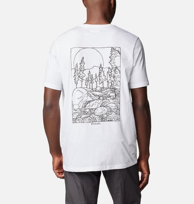 Camiseta con estampado en la espalda Rockaway River para hombre, Color: White, Rocky Road, image 1